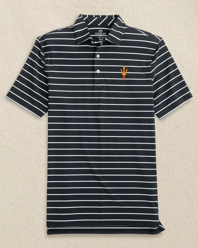 Arizona State Sun Devils brrr°®-eeze Desmond Stripe Polo sold by Southern Tide