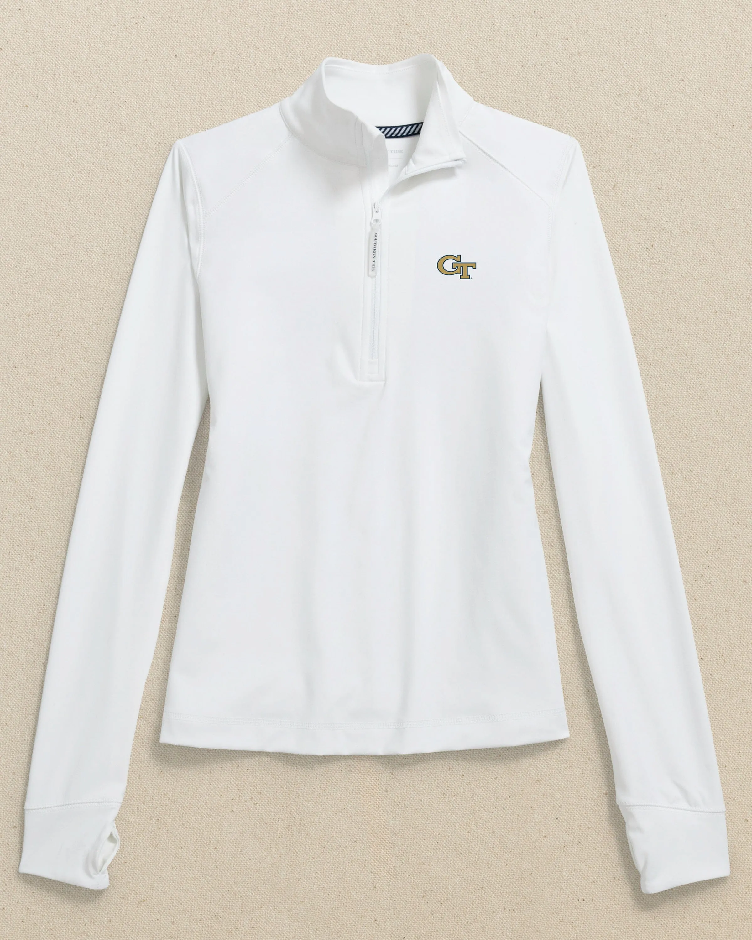 Georgia Tech Women's Runaround Quarter Zip sold by Southern Tide