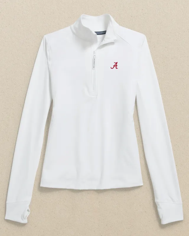 Alabama Crimson Tide Women's Runaround Quarter Zip sold by Southern Tide
