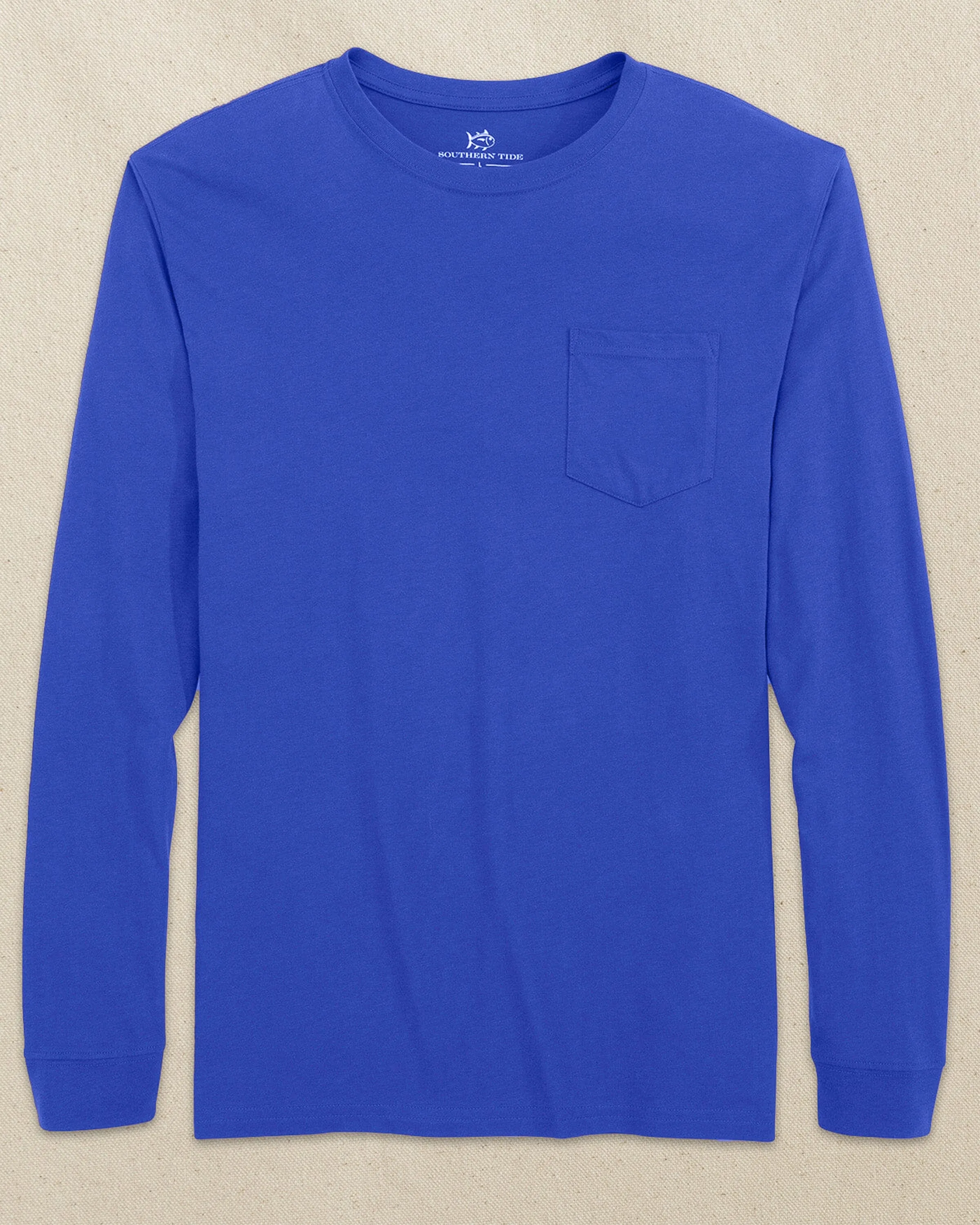 Classic Long Sleeve Pocket T-Shirt - University Blue sold by Southern Tide product image thumbnail 2