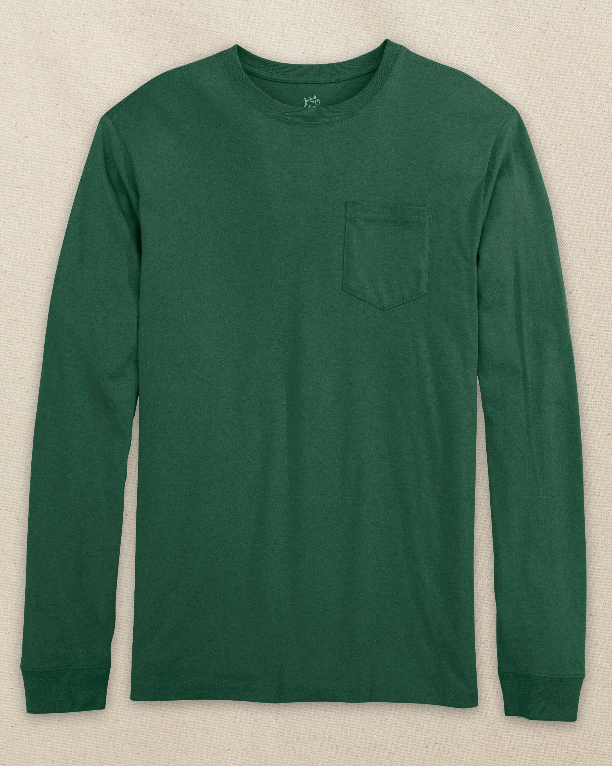 Classic Long Sleeve Pocket T-Shirt - Spruce sold by Southern Tide product image thumbnail 2