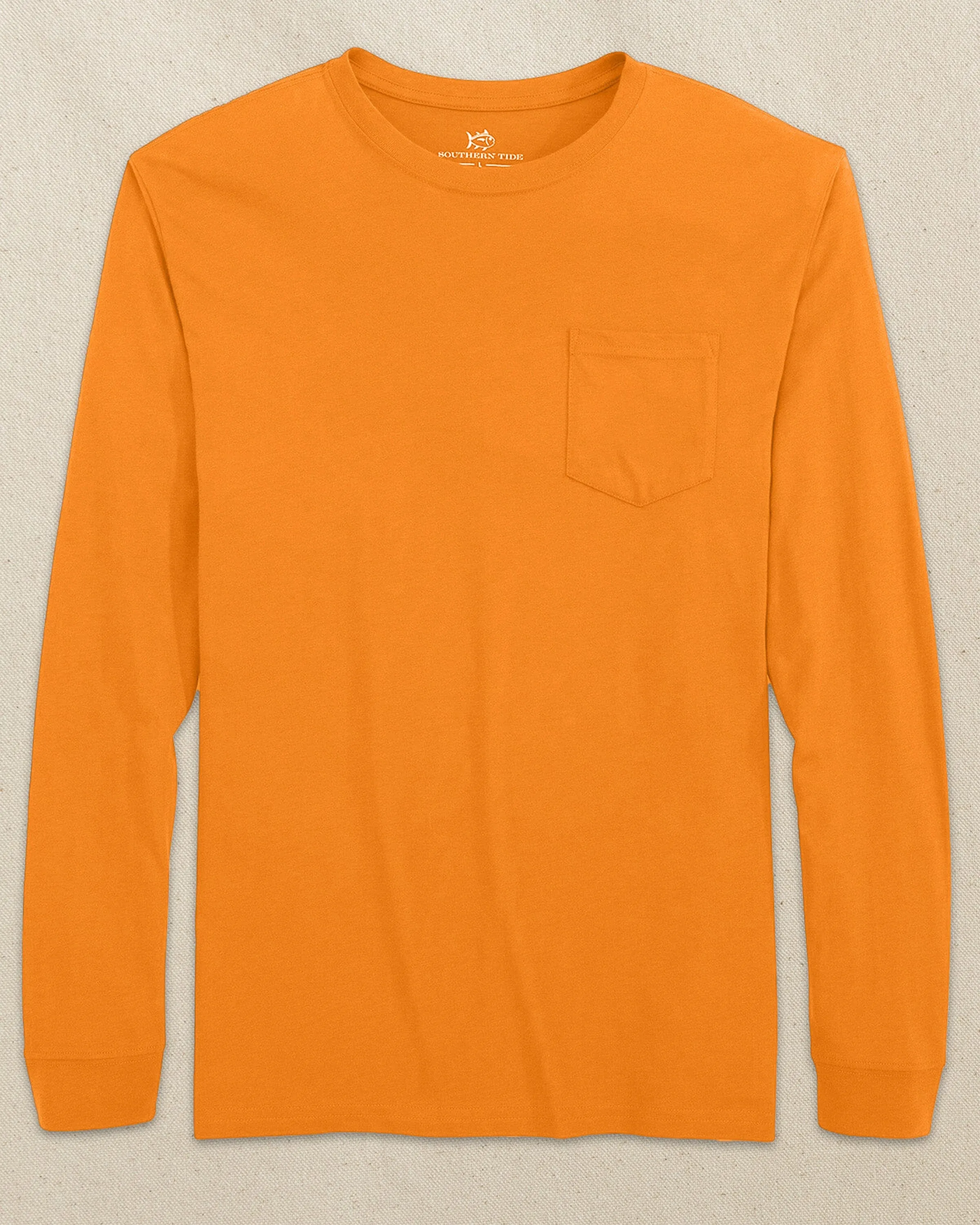 Classic Long Sleeve Pocket T-Shirt - Rocky Top Orange sold by Southern Tide product image thumbnail 2