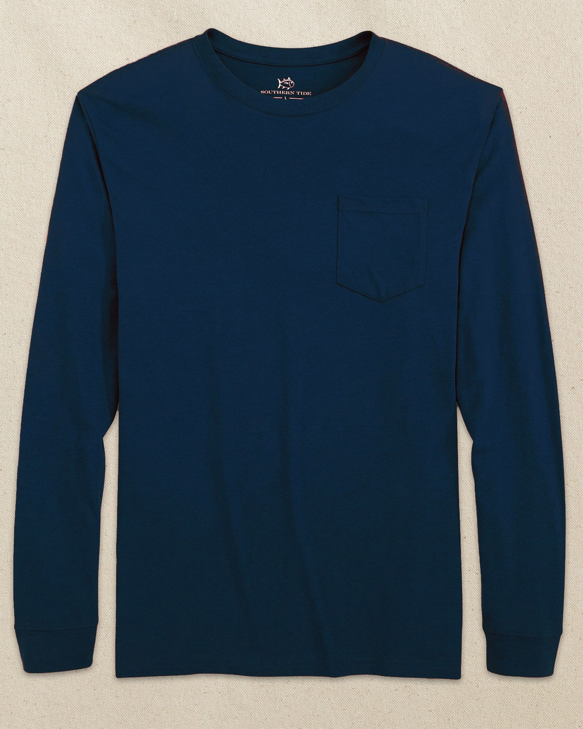 Classic Long Sleeve Pocket T-Shirt - Navy sold by Southern Tide product image thumbnail 2
