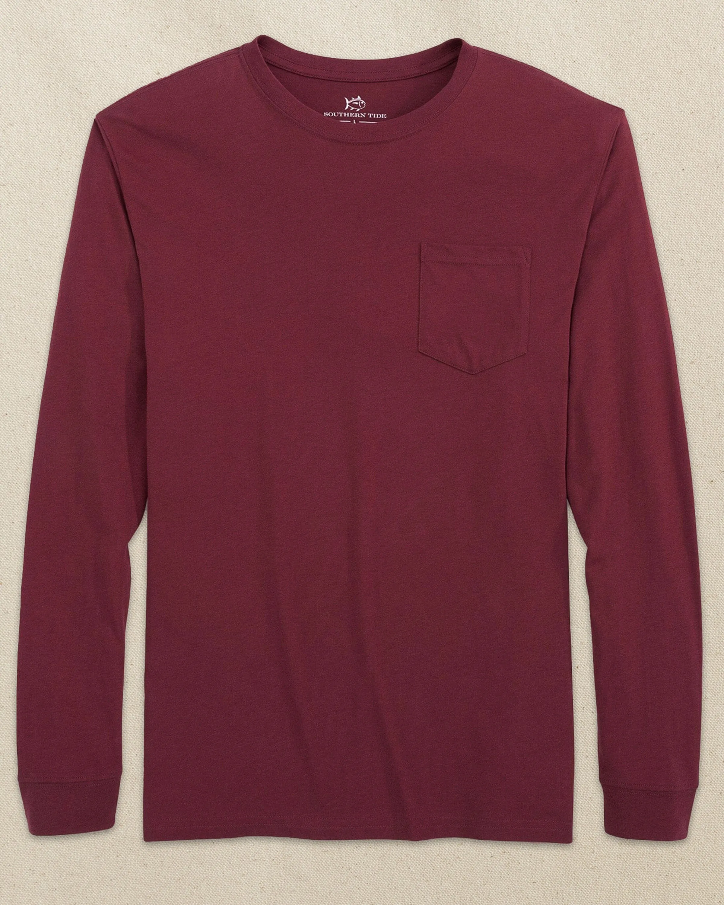 Classic Long Sleeve Pocket T-Shirt - Chianti sold by Southern Tide product image thumbnail 2