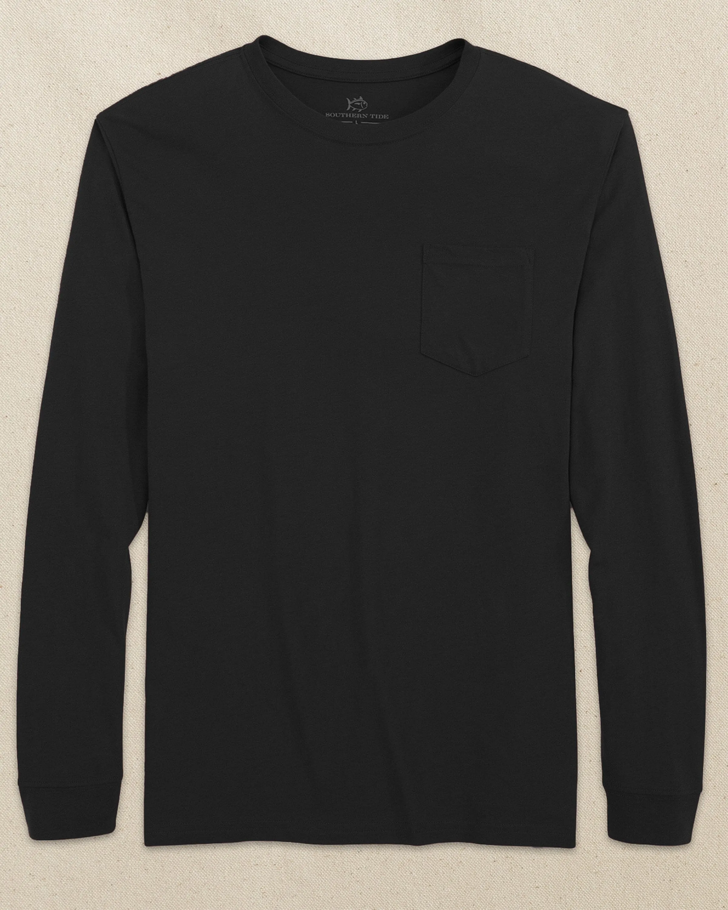 Classic Long Sleeve Pocket T-Shirt - Black sold by Southern Tide product image thumbnail 2