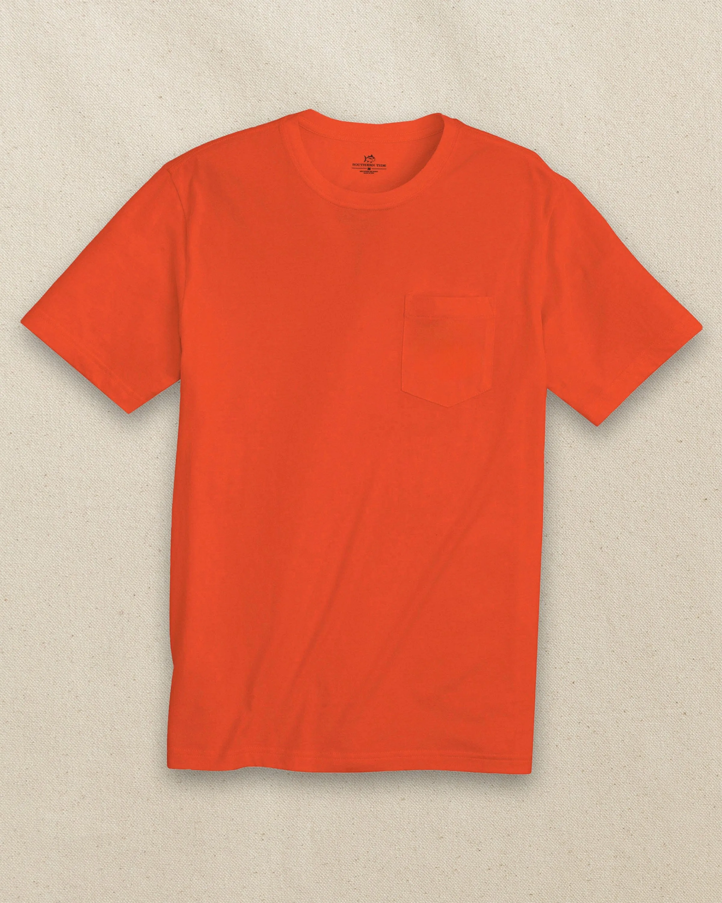 Classic Short Sleeve Pocket T-Shirt - Endzone Orange sold by Southern Tide