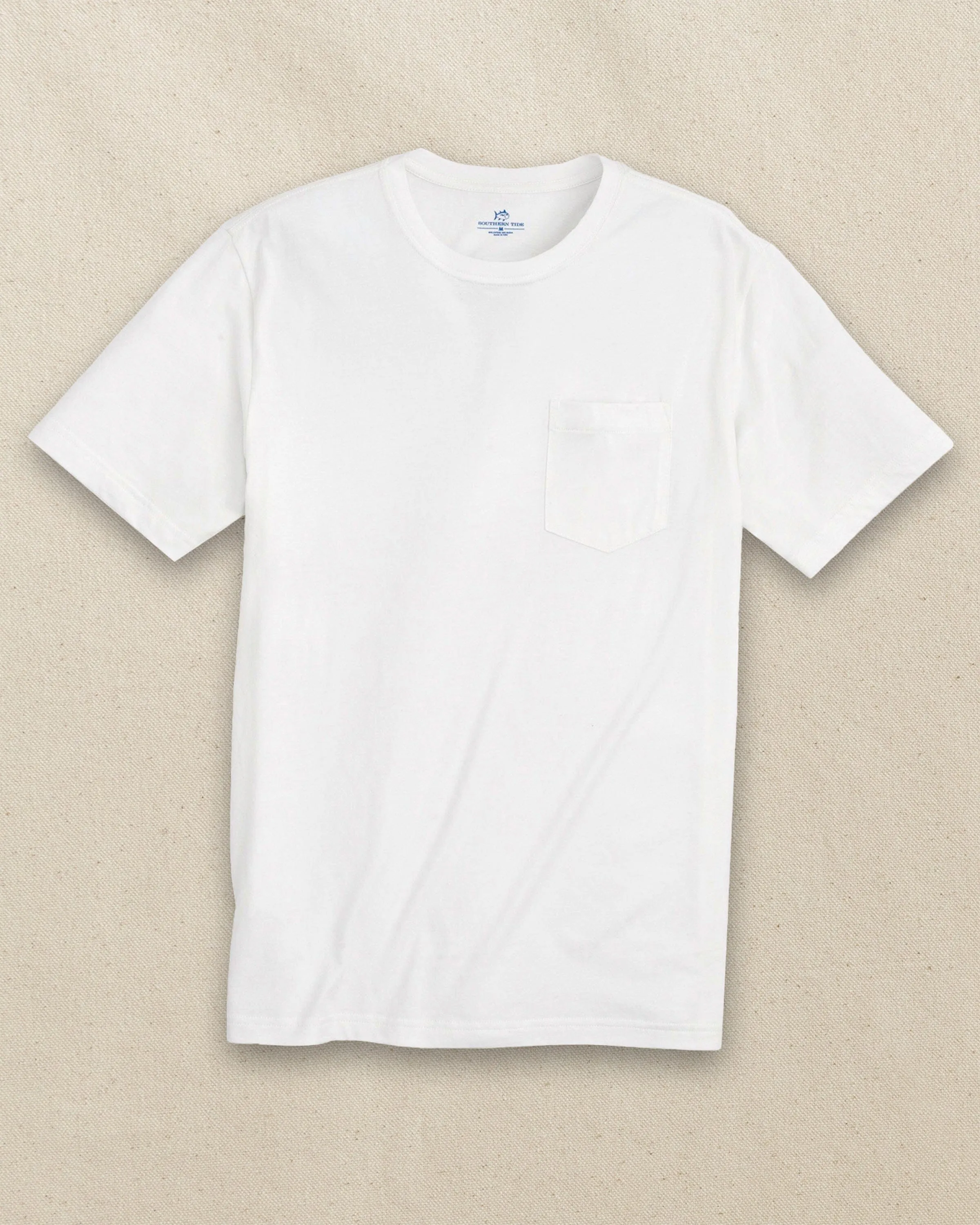 Classic Short Sleeve Pocket T-Shirt - Classic White sold by Southern Tide