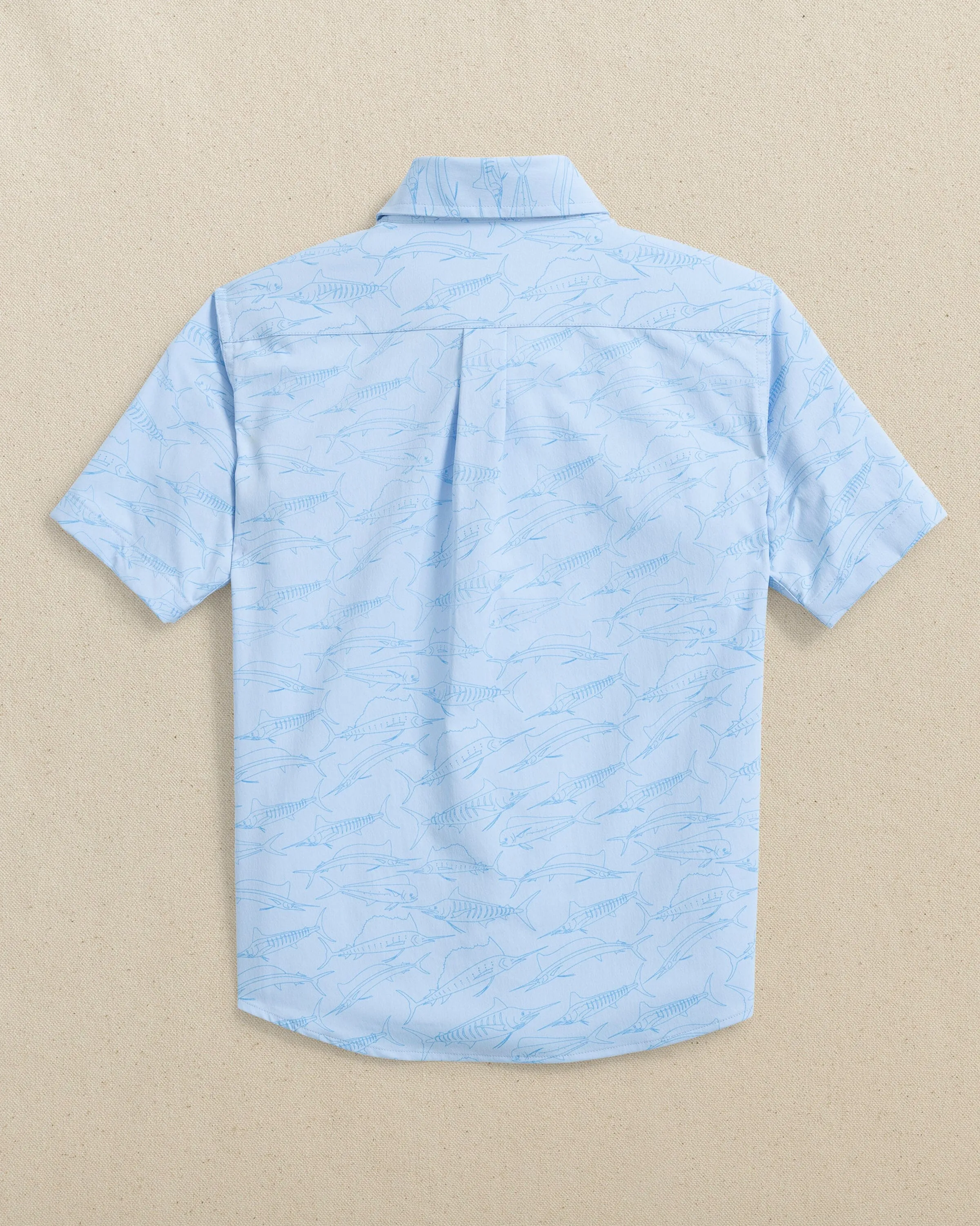 Boys Intercoastal Game Fish Short Sleeve Sport Shirt sold by Southern Tide product image thumbnail 4