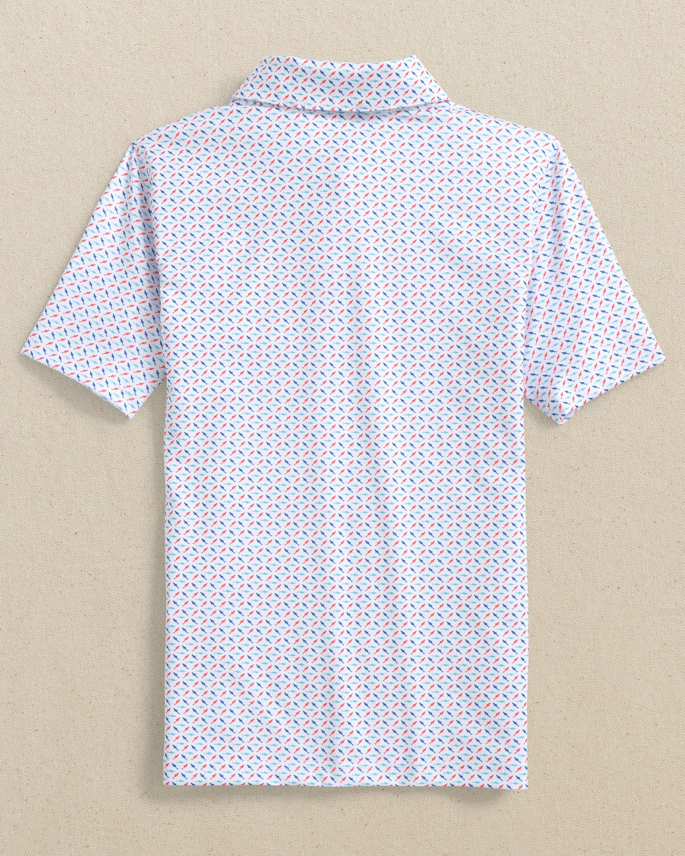 Boys Driver Fin-tastic Catch Printed Performance Polo sold by Southern Tide product image thumbnail 4