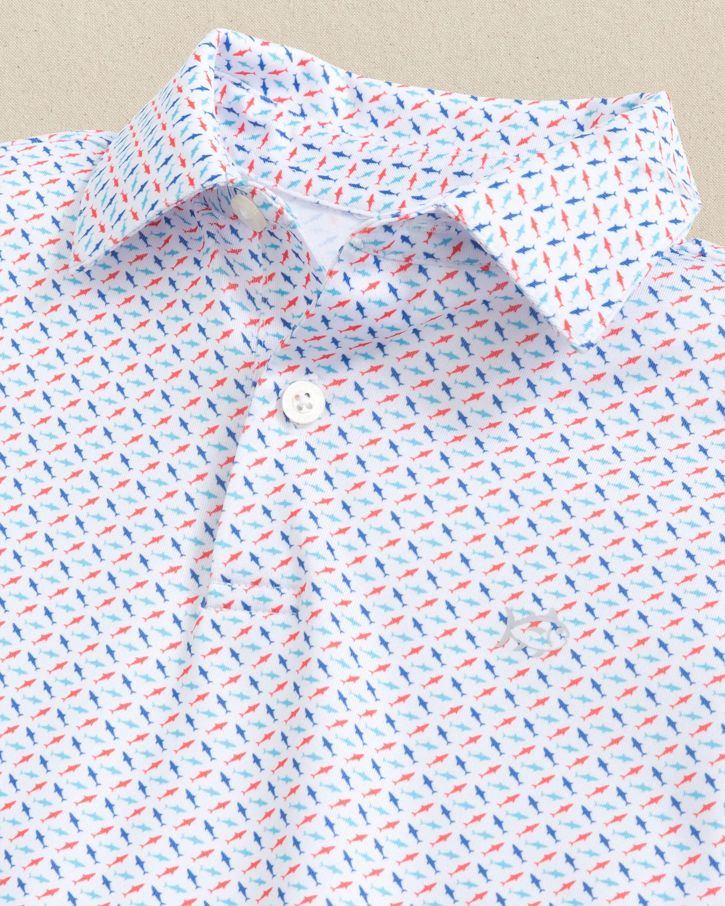 Boys Driver Fin-tastic Catch Printed Performance Polo sold by Southern Tide product image thumbnail 2