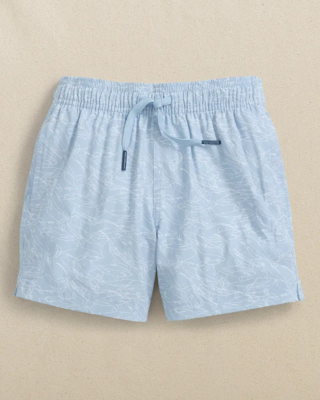 Boys Shark Bait Swim Trunk sold by Southern Tide