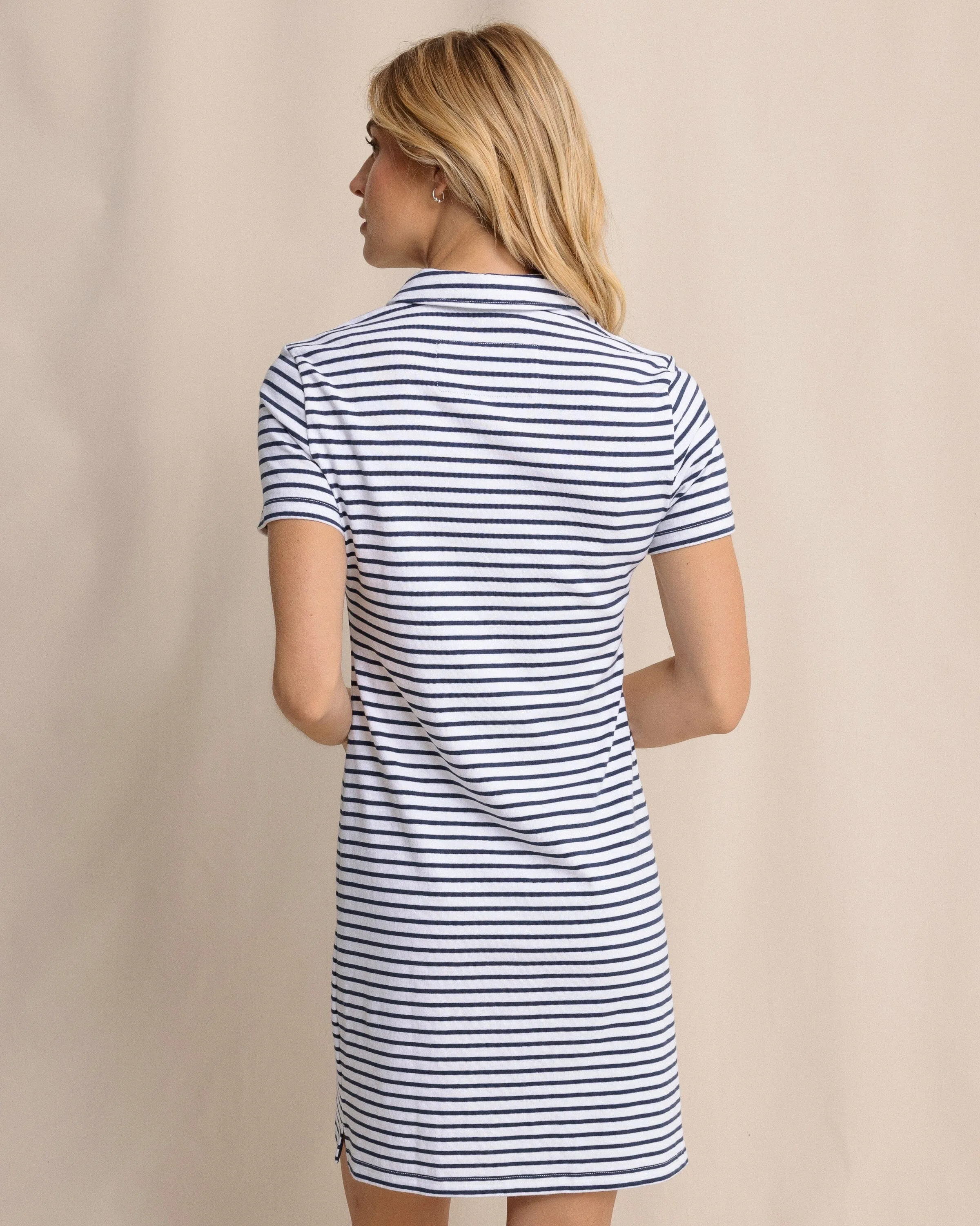 Demi Stripe Short Sleeve Polo Dress - Dress Blue sold by Southern Tide product image thumbnail 5