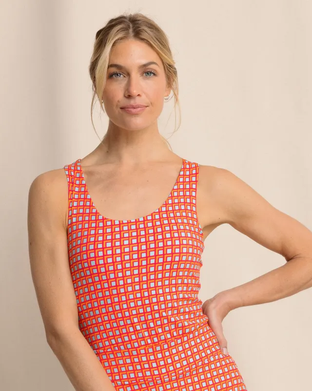 Natalie Printed Cross Back Tank sold by Southern Tide