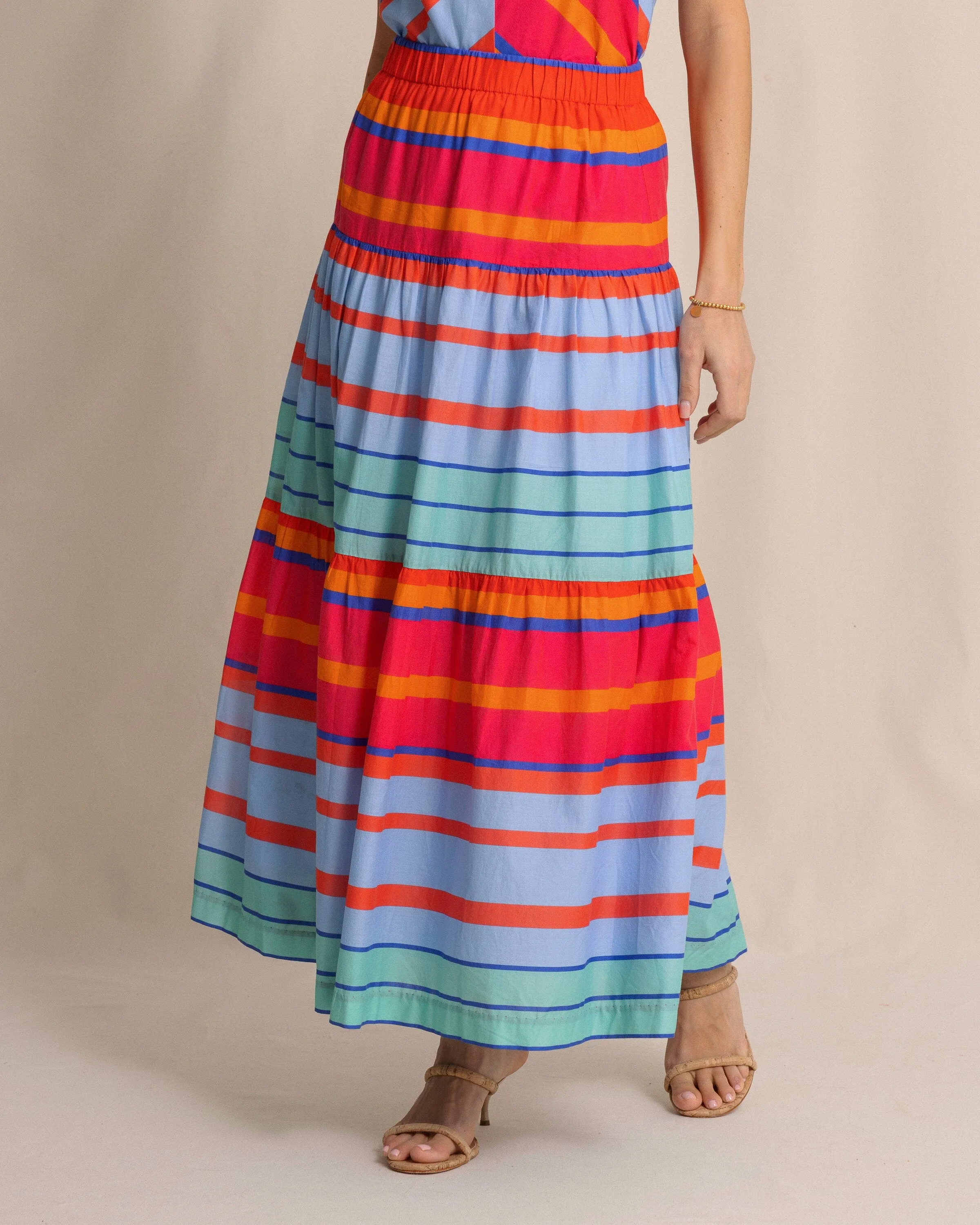 Juliet Calypso Cay Stripe Maxi Skirt sold by Southern Tide product image thumbnail 3