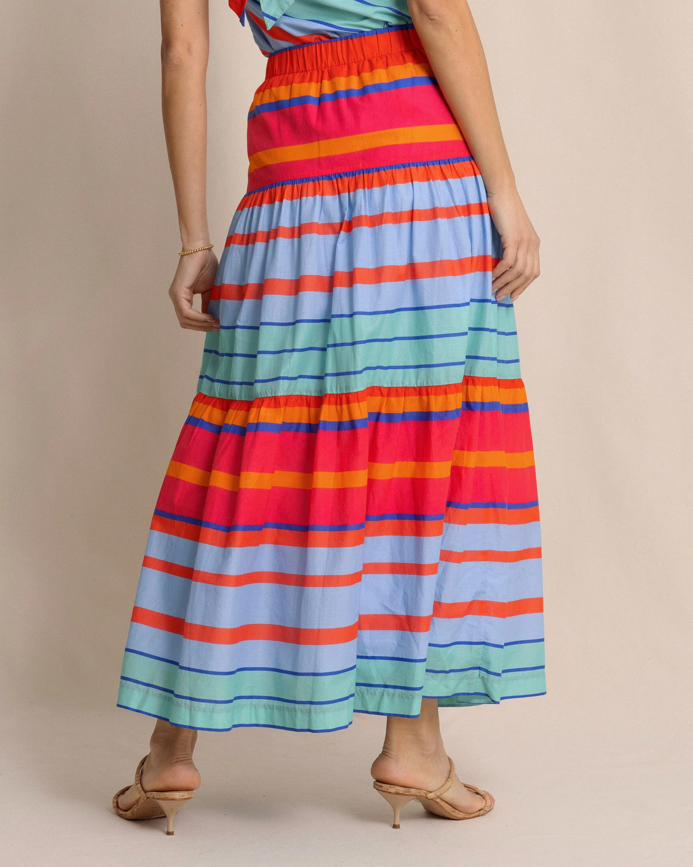 Juliet Calypso Cay Stripe Maxi Skirt sold by Southern Tide product image thumbnail 2