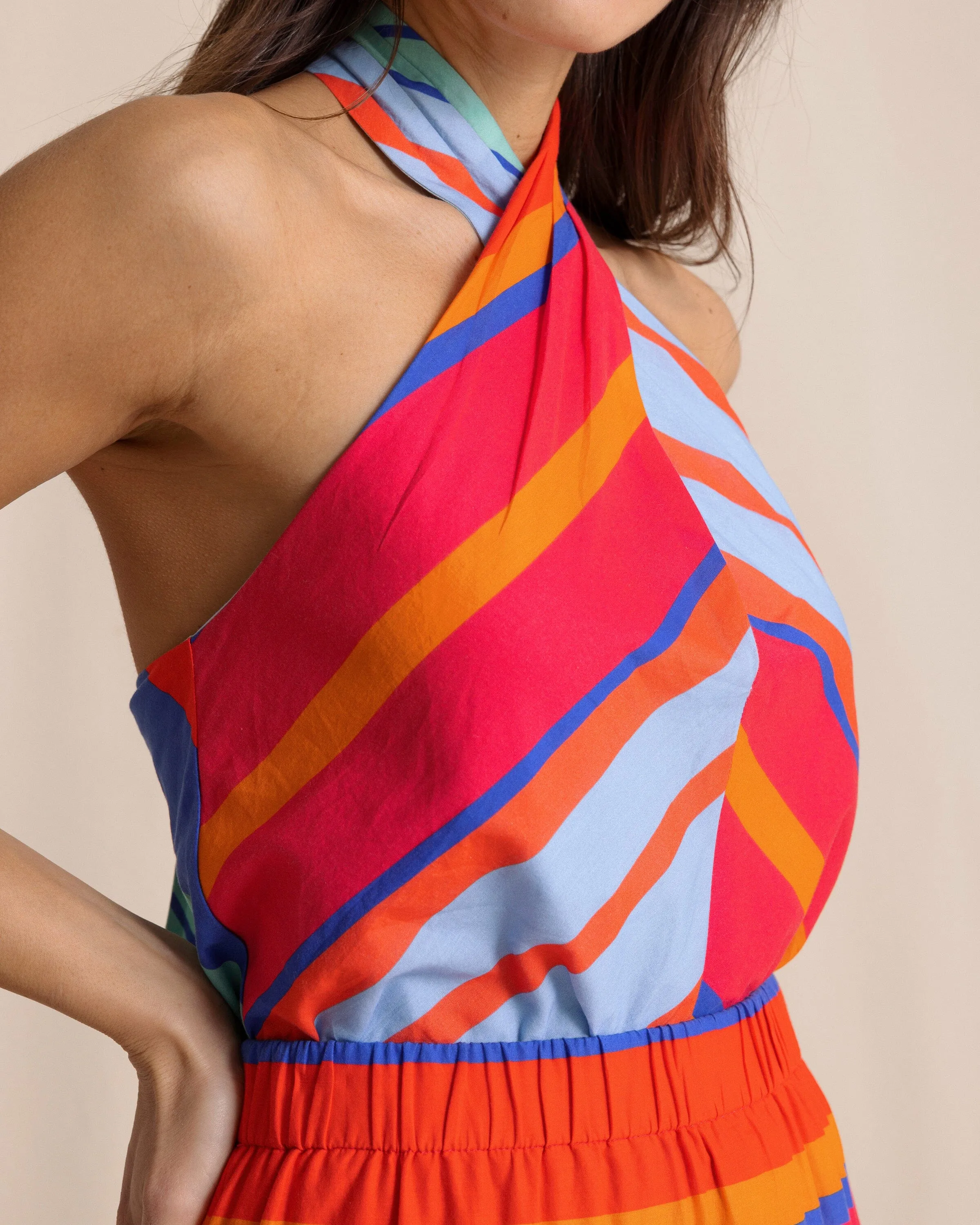 Fallon Calypso Cay Stripe Halter Top sold by Southern Tide product image thumbnail 3
