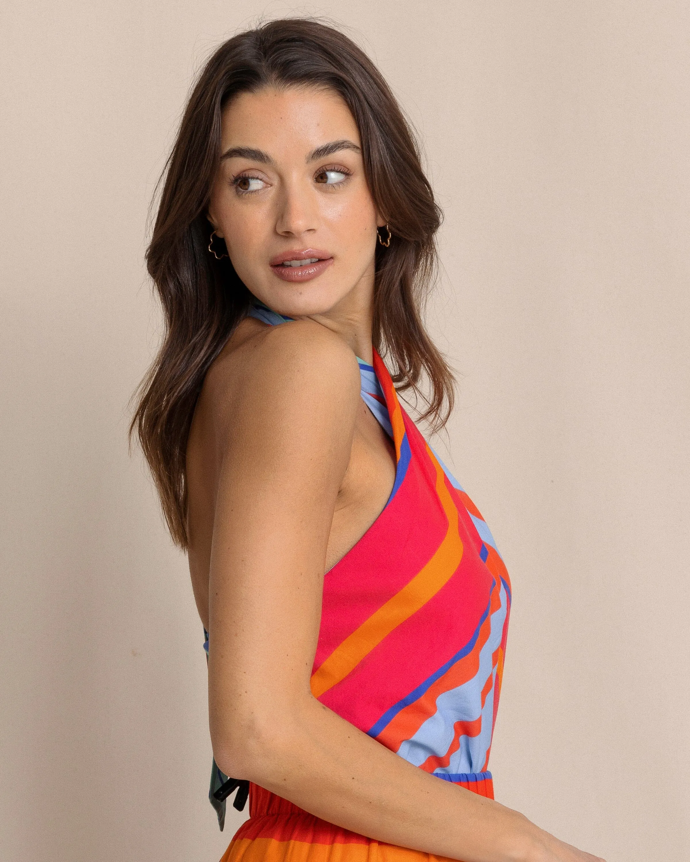 Fallon Calypso Cay Stripe Halter Top sold by Southern Tide product image thumbnail 4