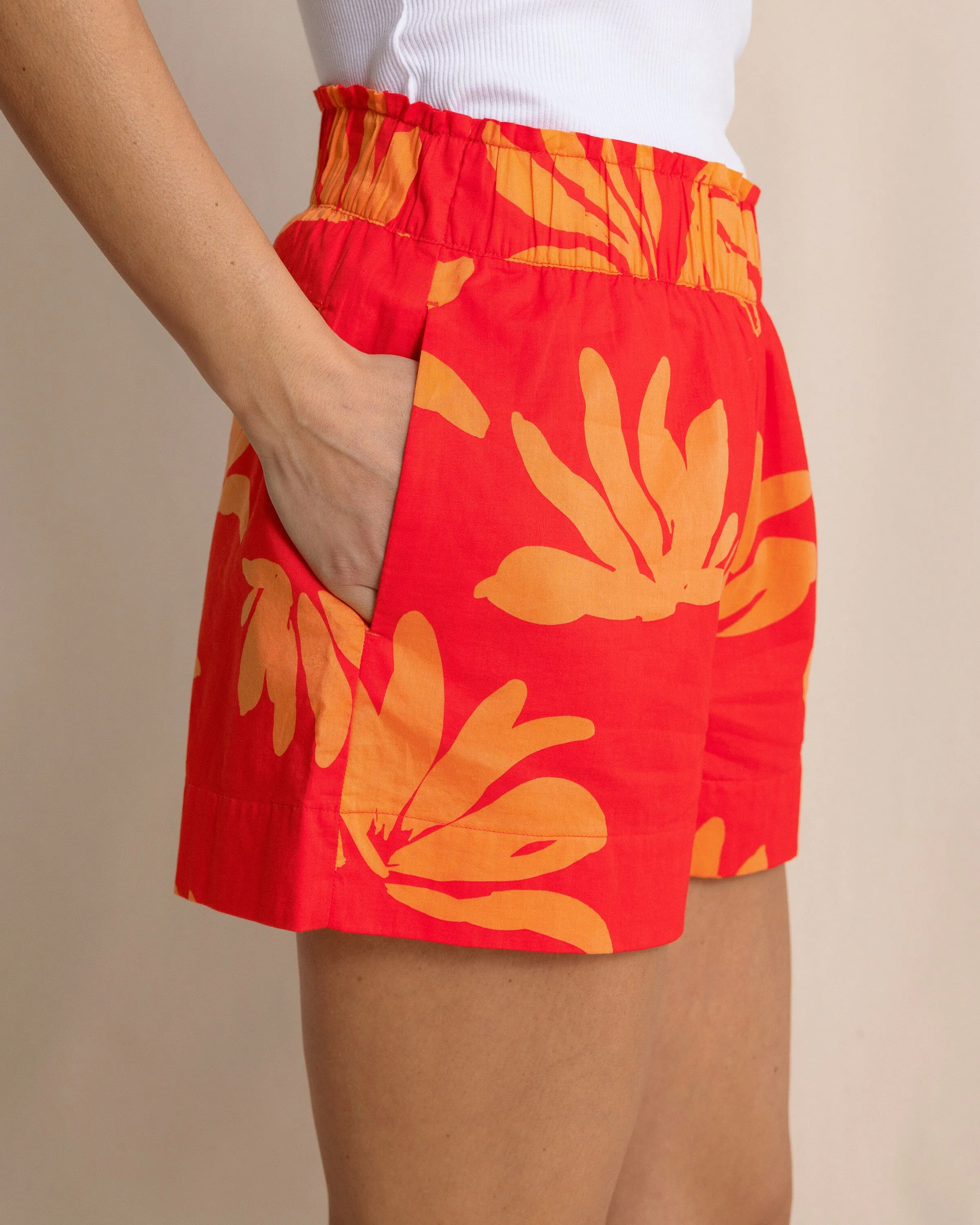 Elyse Leafy Luxe Printed Shorts sold by Southern Tide product image thumbnail 3