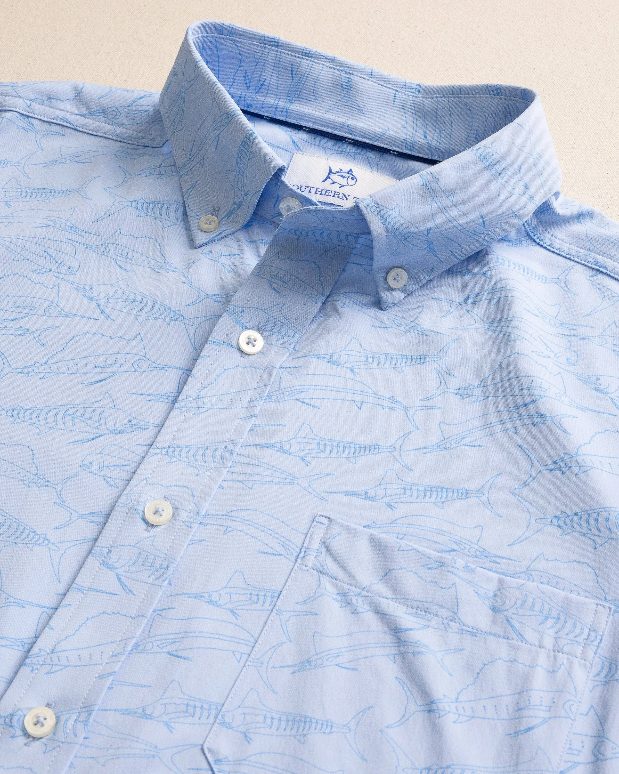 Game Fish Intercoastal Short Sleeve Sport Shirt sold by Southern Tide product image thumbnail 4
