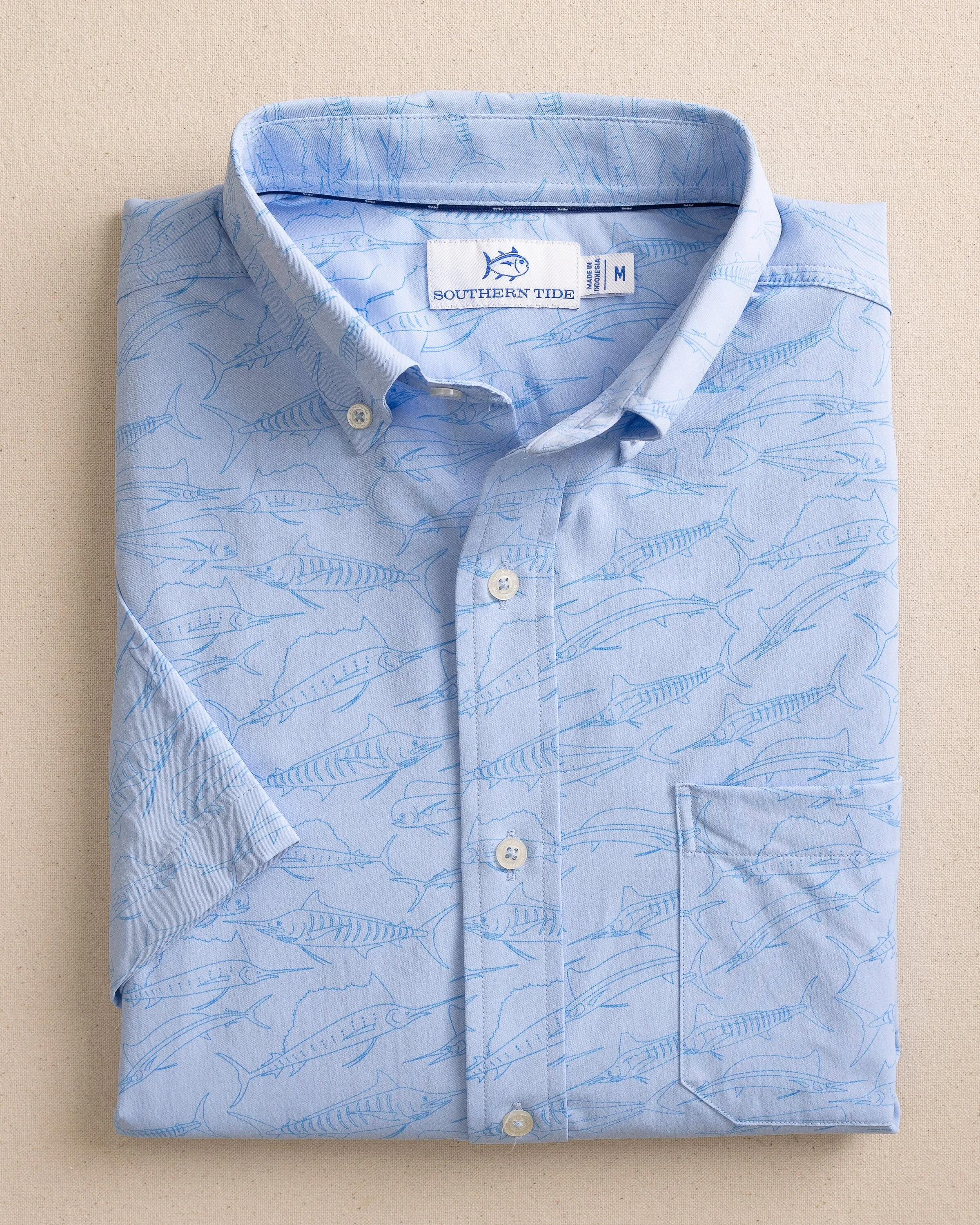 Game Fish Intercoastal Short Sleeve Sport Shirt sold by Southern Tide