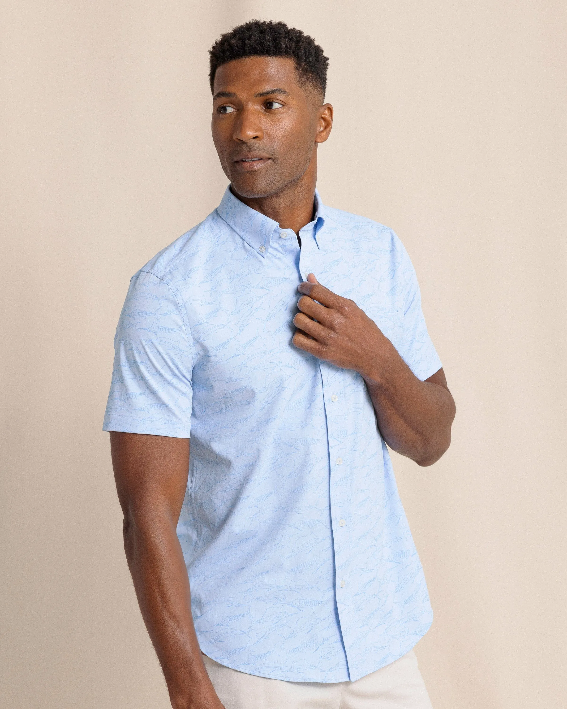 Game Fish Intercoastal Short Sleeve Sport Shirt sold by Southern Tide product image thumbnail 3