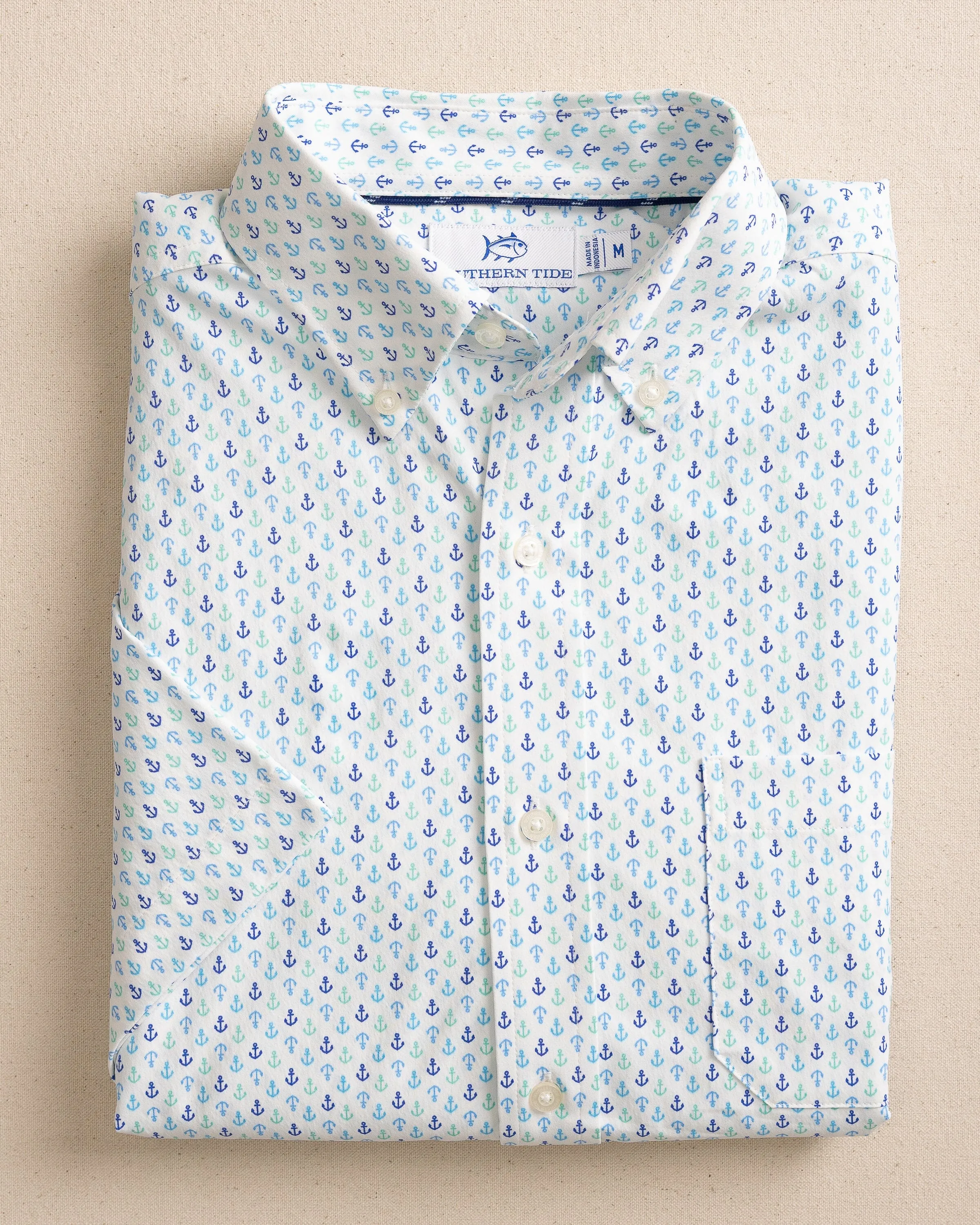Anchors Away Intercoastal Short Sleeve Sport Shirt sold by Southern Tide