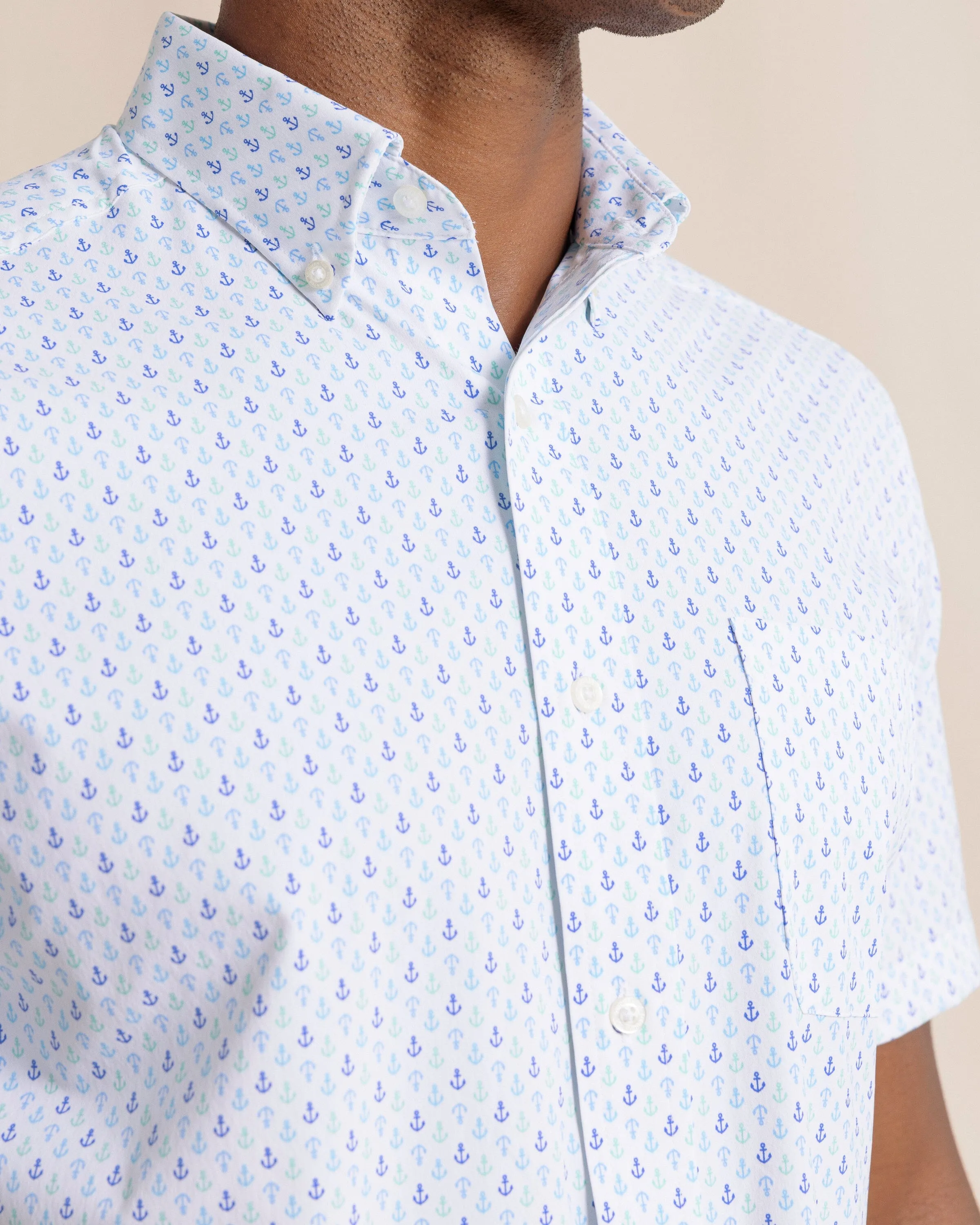 Anchors Away Intercoastal Short Sleeve Sport Shirt sold by Southern Tide product image thumbnail 5