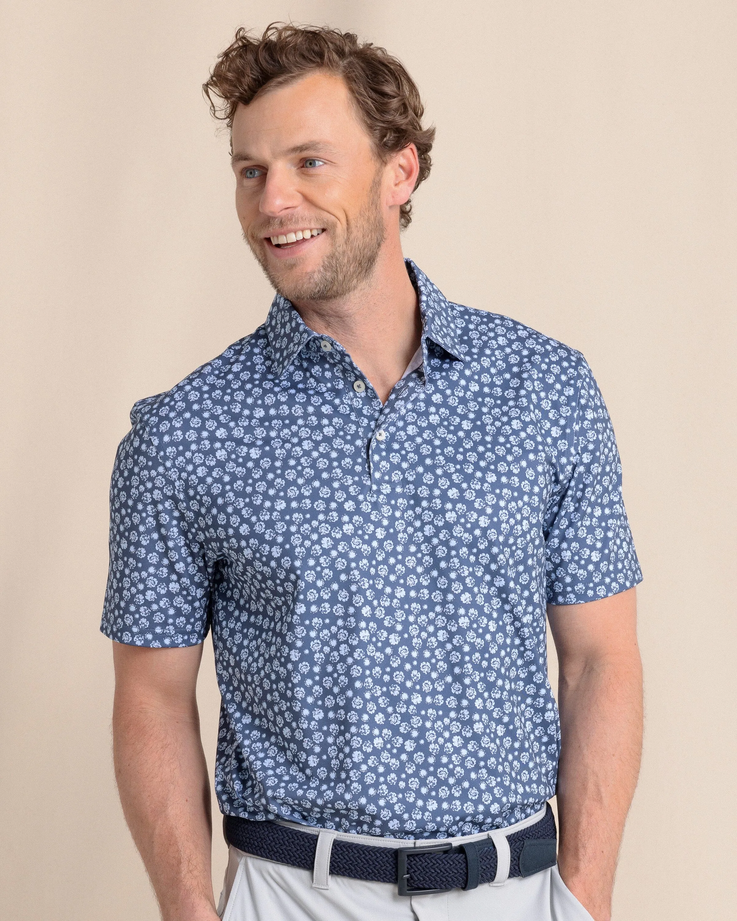Driver Blossom Bliss Printed Polo sold by Southern Tide