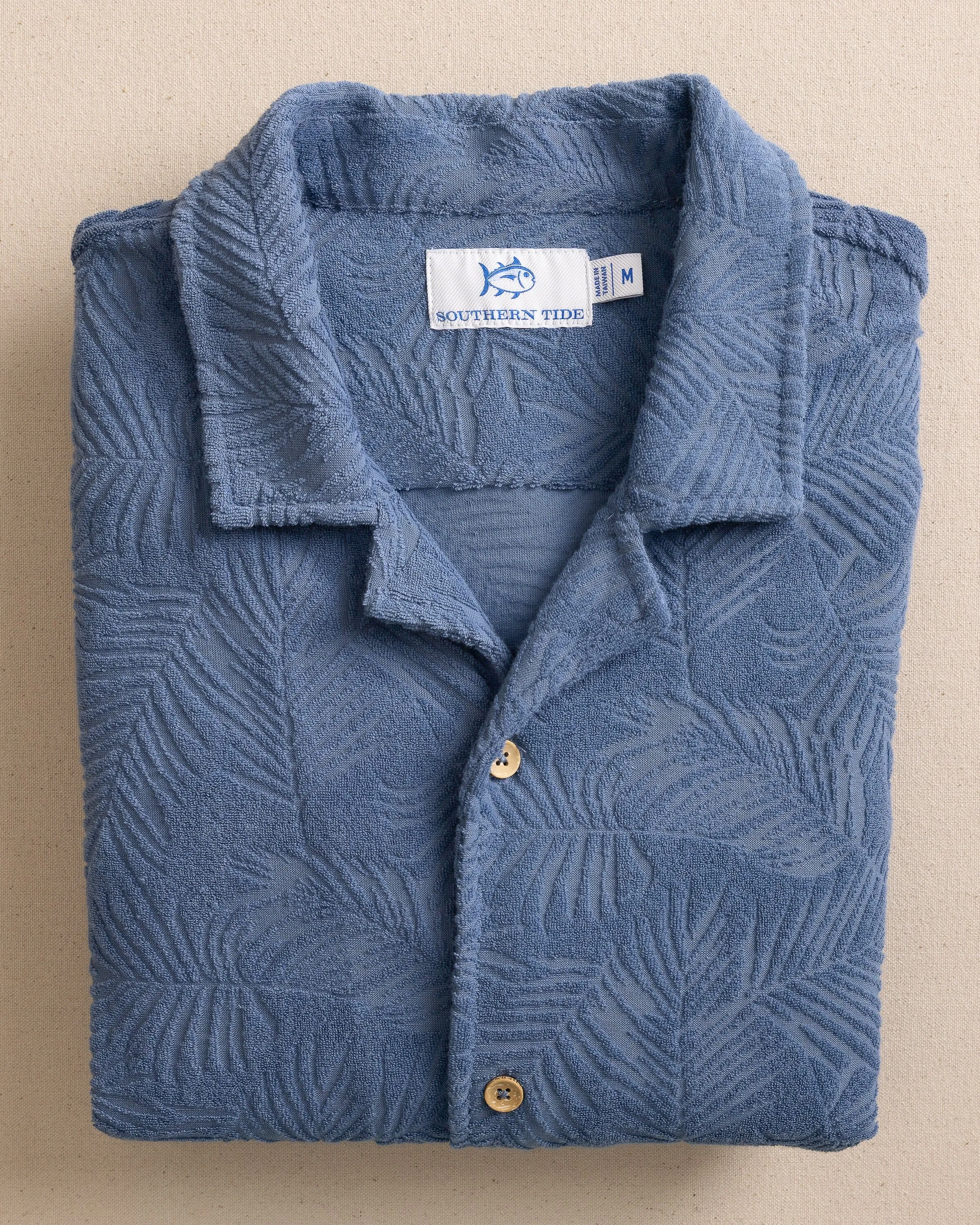 Crystal Beach Terry Short Sleeve Camp Shirt sold by Southern Tide