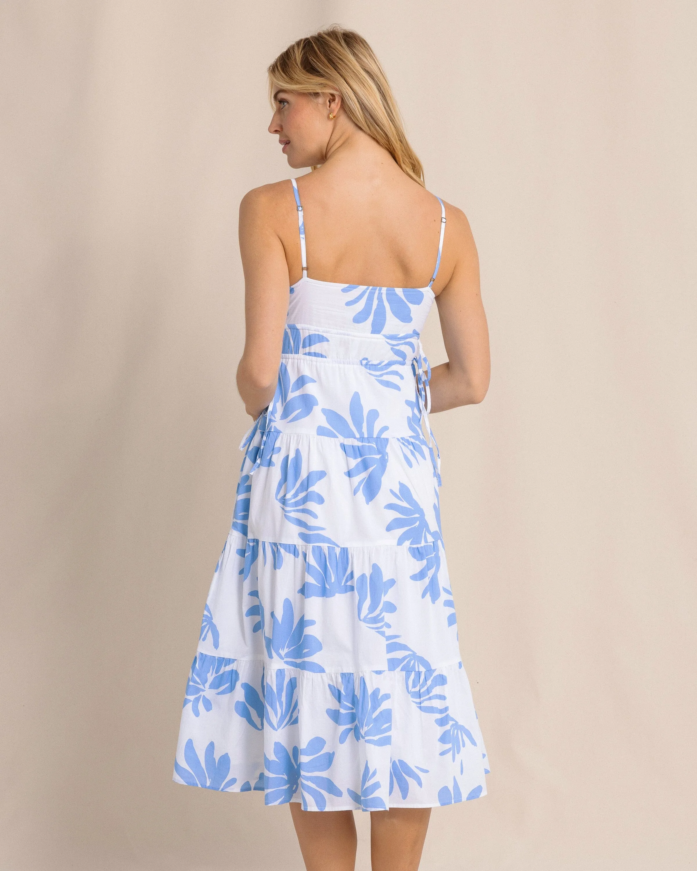 Raquel Leafy Luxe Printed Midi Dress sold by Southern Tide product image thumbnail 2