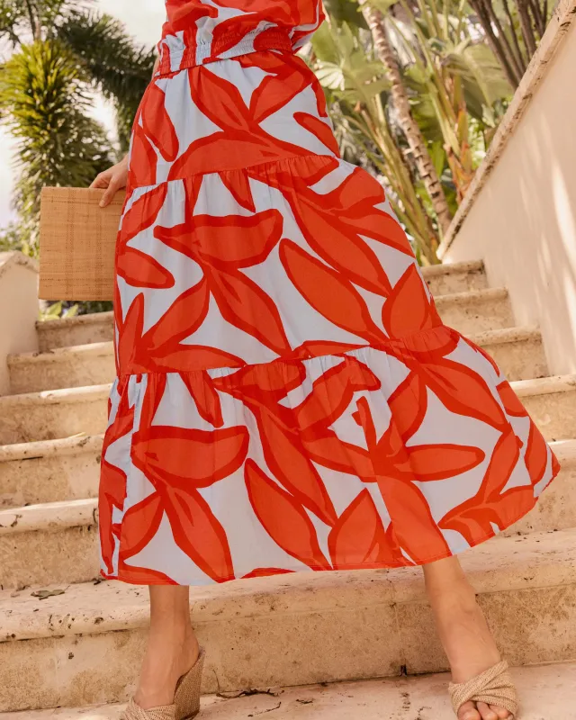 Vanna Garden Glory Printed Maxi Skirt sold by Southern Tide