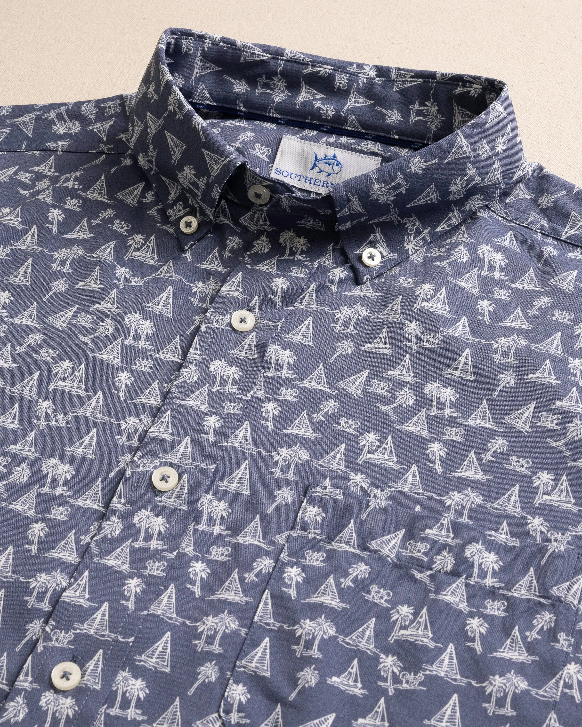 Sail Away brrr°® Intercoastal Short Sleeve Sport Shirt sold by Southern Tide product image thumbnail 4