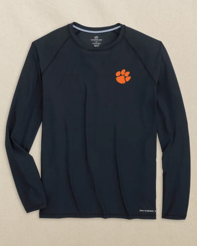 Clemson Tigers brrr°®-illiant Performance Long Sleeve T-Shirt sold by Southern Tide