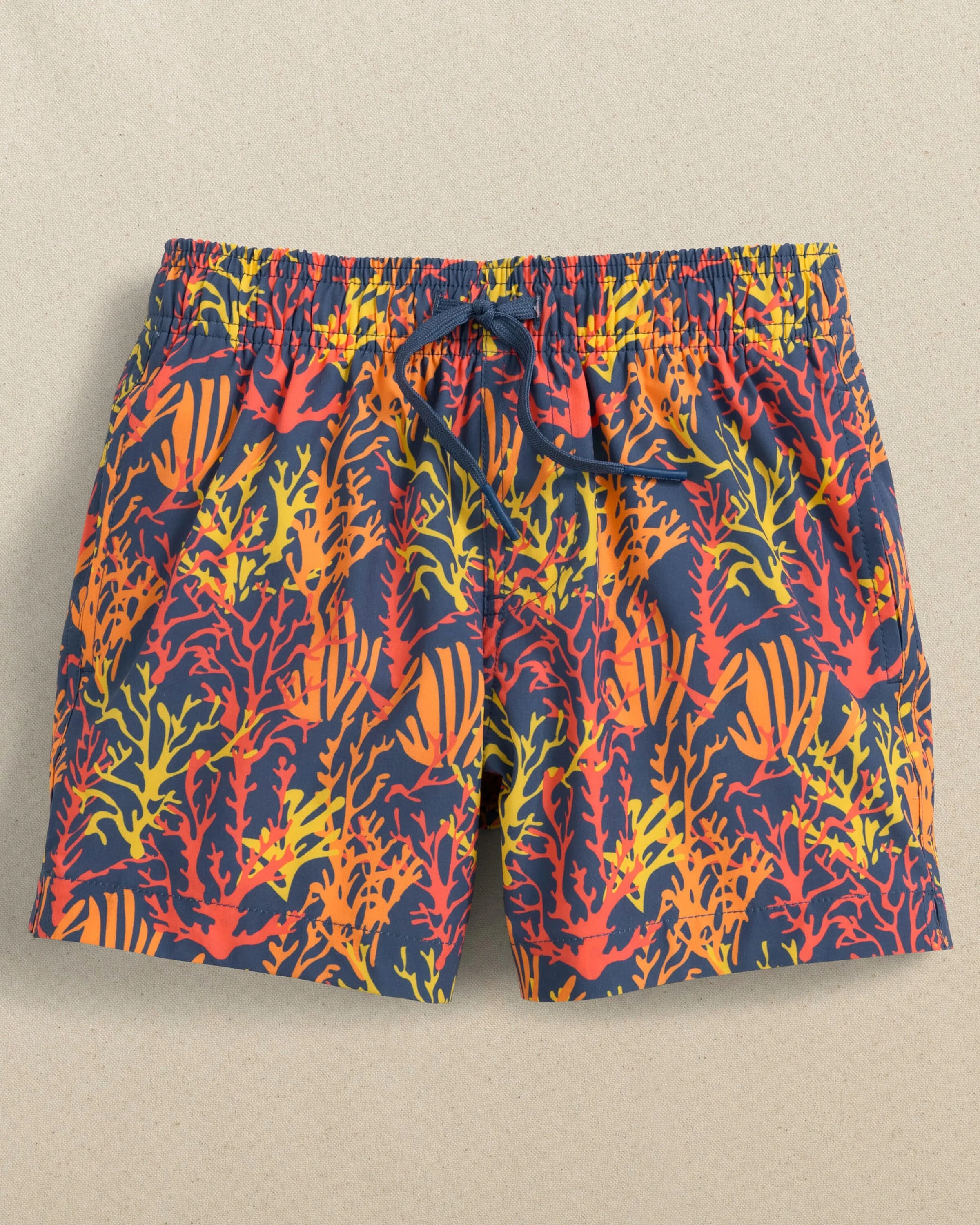 Boys Coral Hideaway Swim Trunk sold by Southern Tide