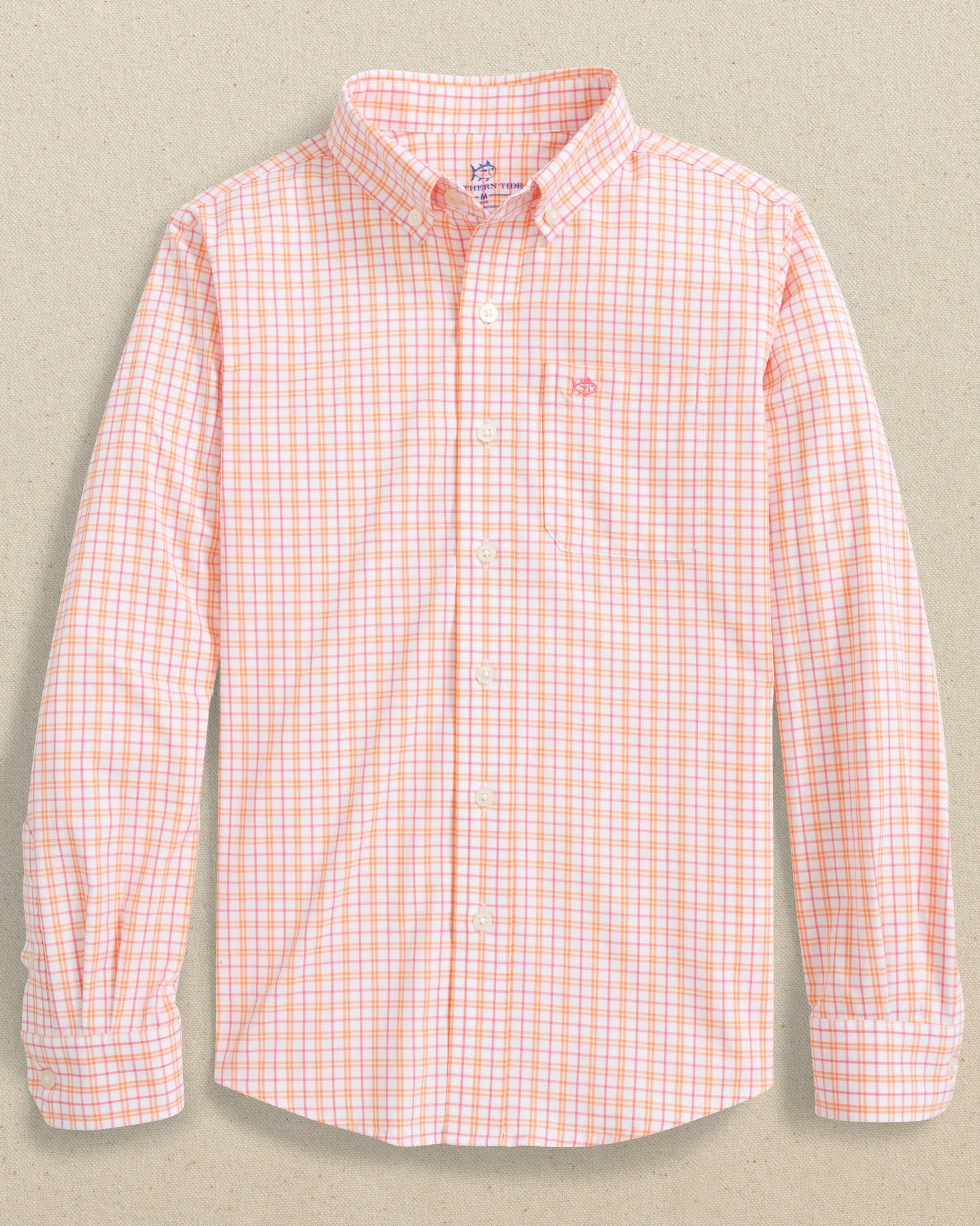 Boys Intercoastal Turnberry Plaid Long Sleeve Sport Shirt sold by Southern Tide product image thumbnail 5
