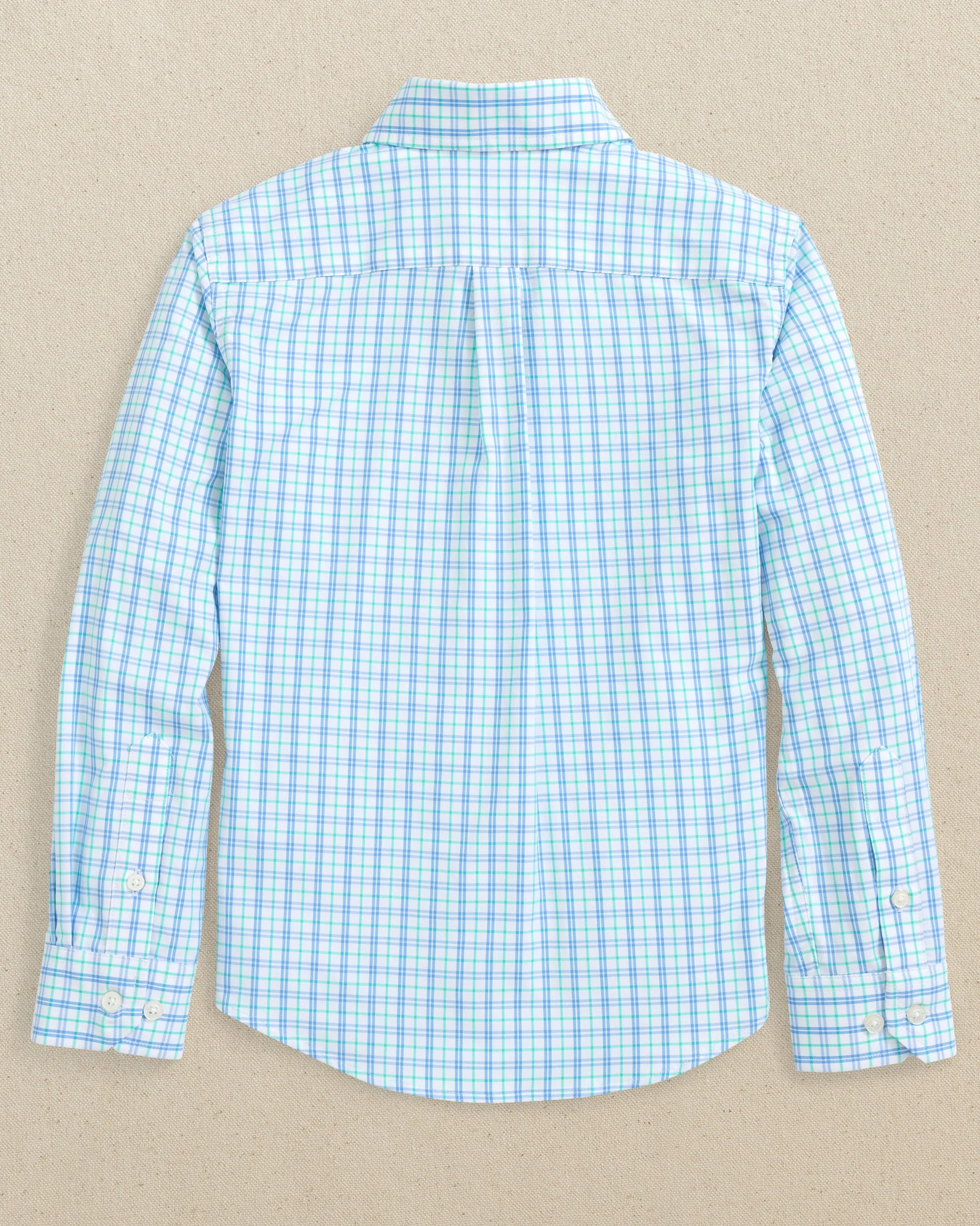 Boys Intercoastal Turnberry Plaid Long Sleeve Sport Shirt sold by Southern Tide product image thumbnail 4