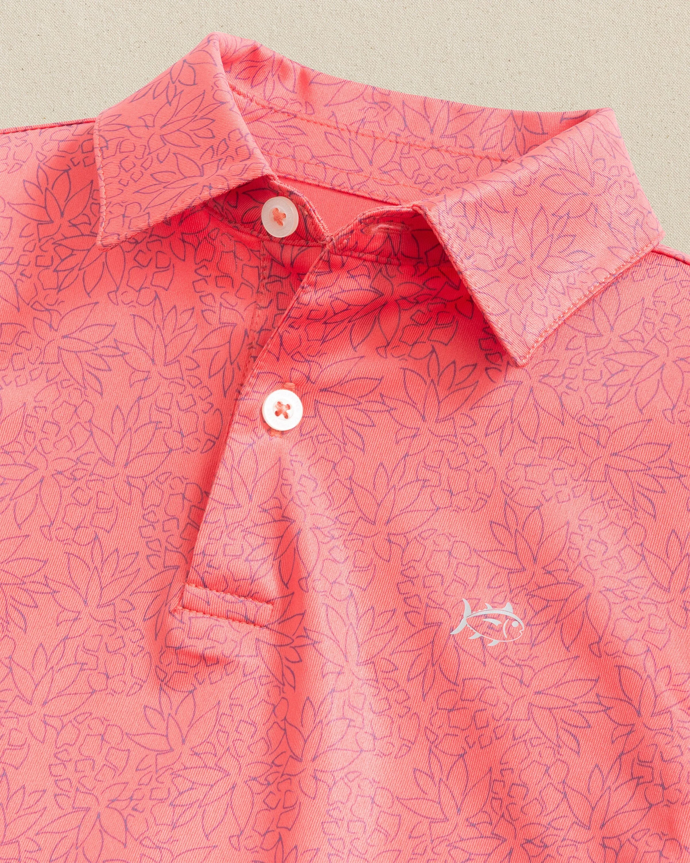 Boys Driver Pineapple Paradise Printed Performance Polo sold by Southern Tide product image thumbnail 3