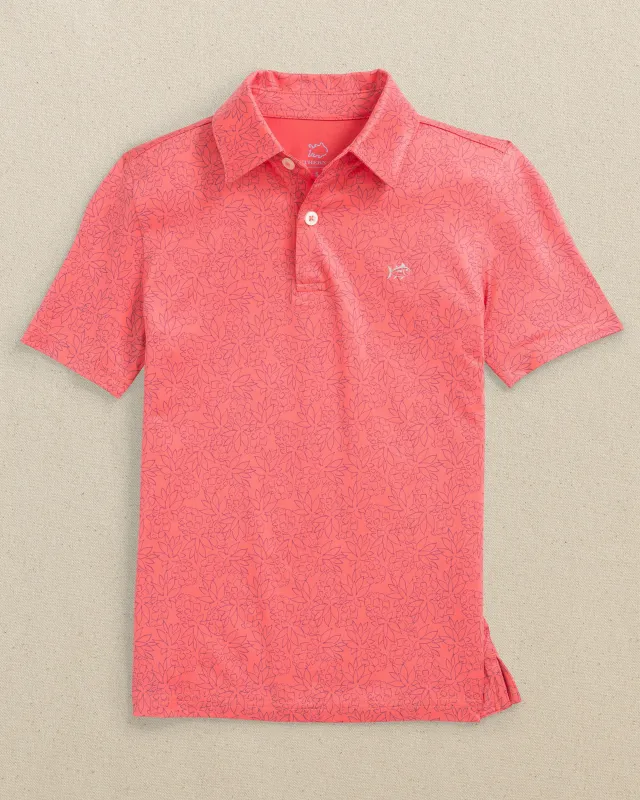 Boys Driver Pineapple Paradise Printed Performance Polo sold by Southern Tide