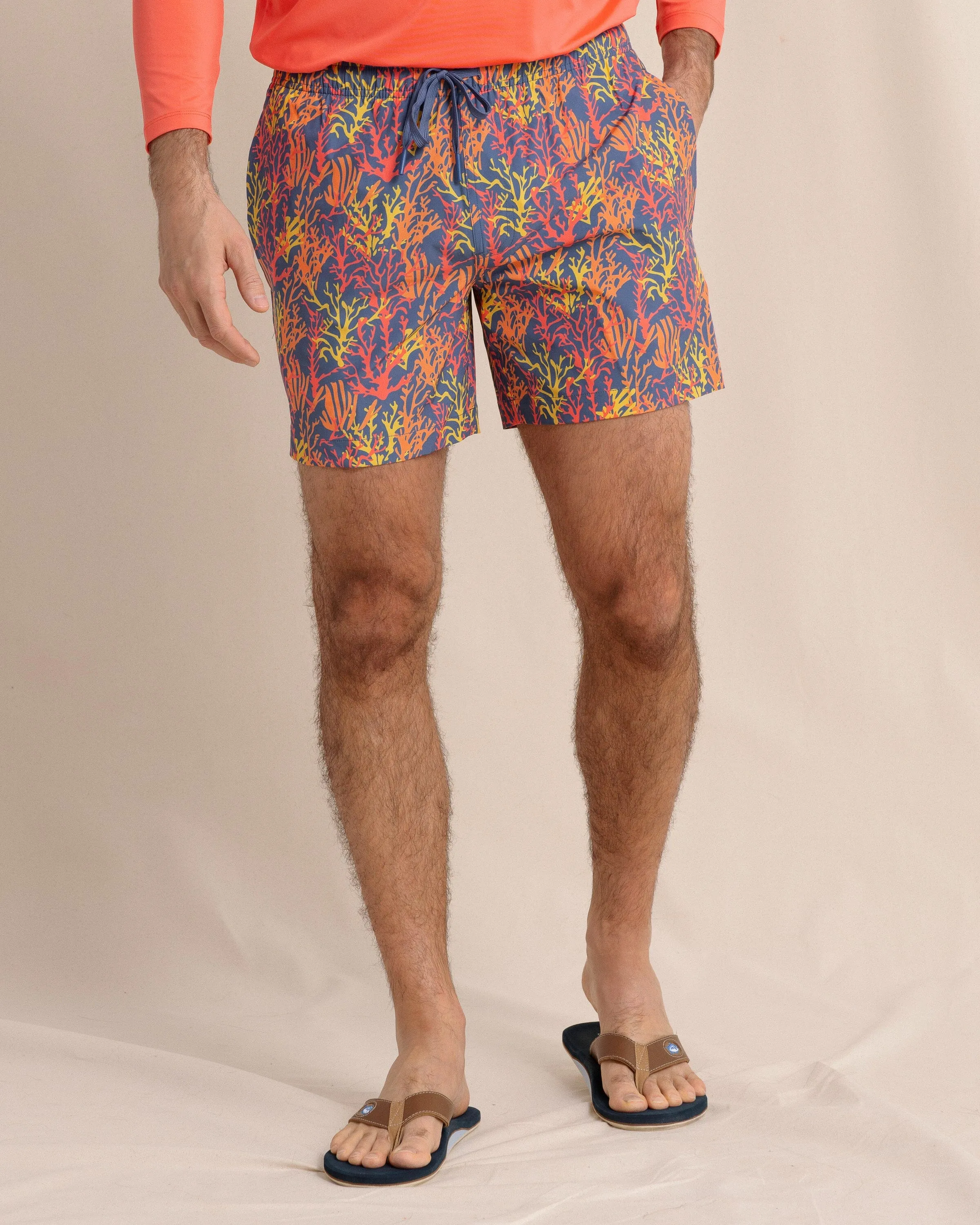Coral Hideaway Swim Trunk sold by Southern Tide product image thumbnail 3