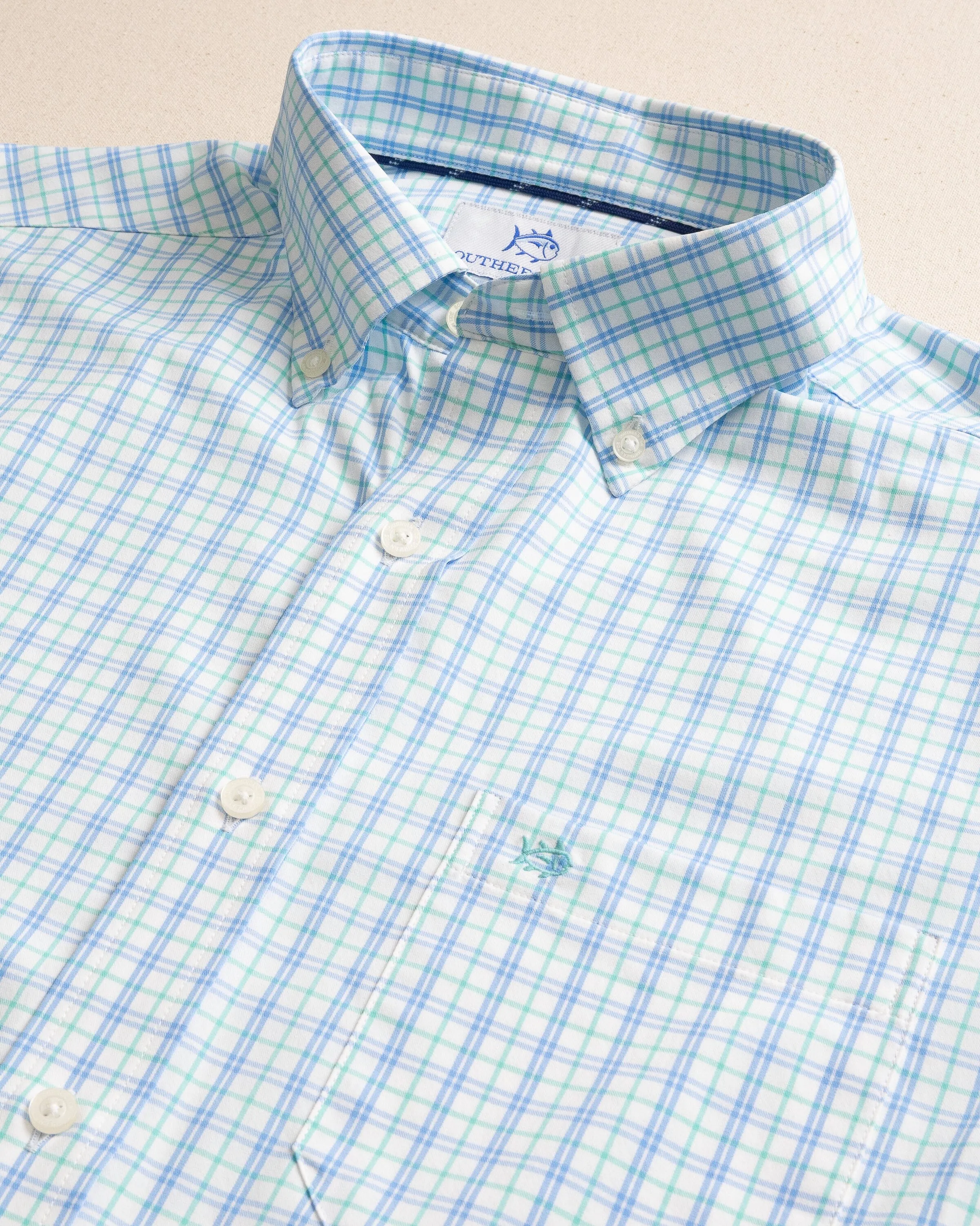 Turnberry Plaid Intercoastal Long Sleeve Sport Shirt sold by Southern Tide product image thumbnail 4