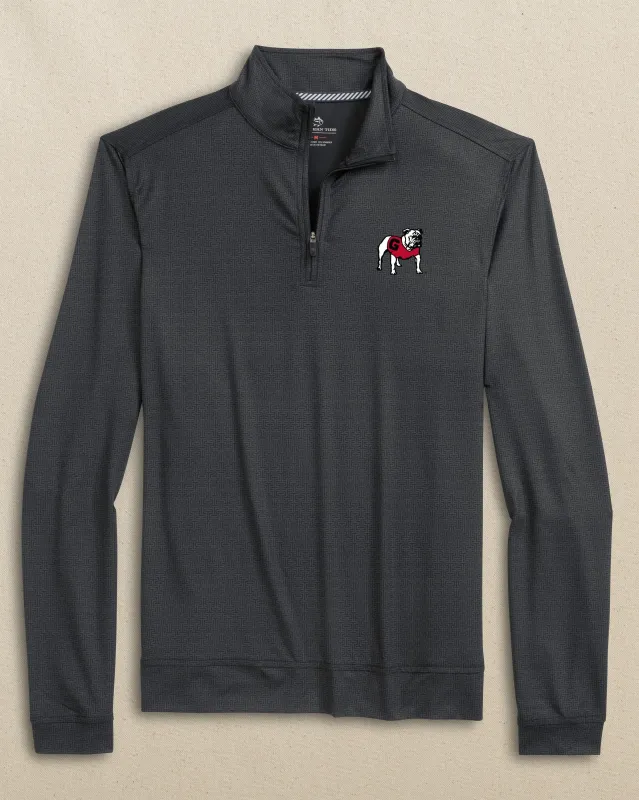 Georgia Bulldogs Cruiser ST Geo Printed Quarter Zip sold by Southern Tide