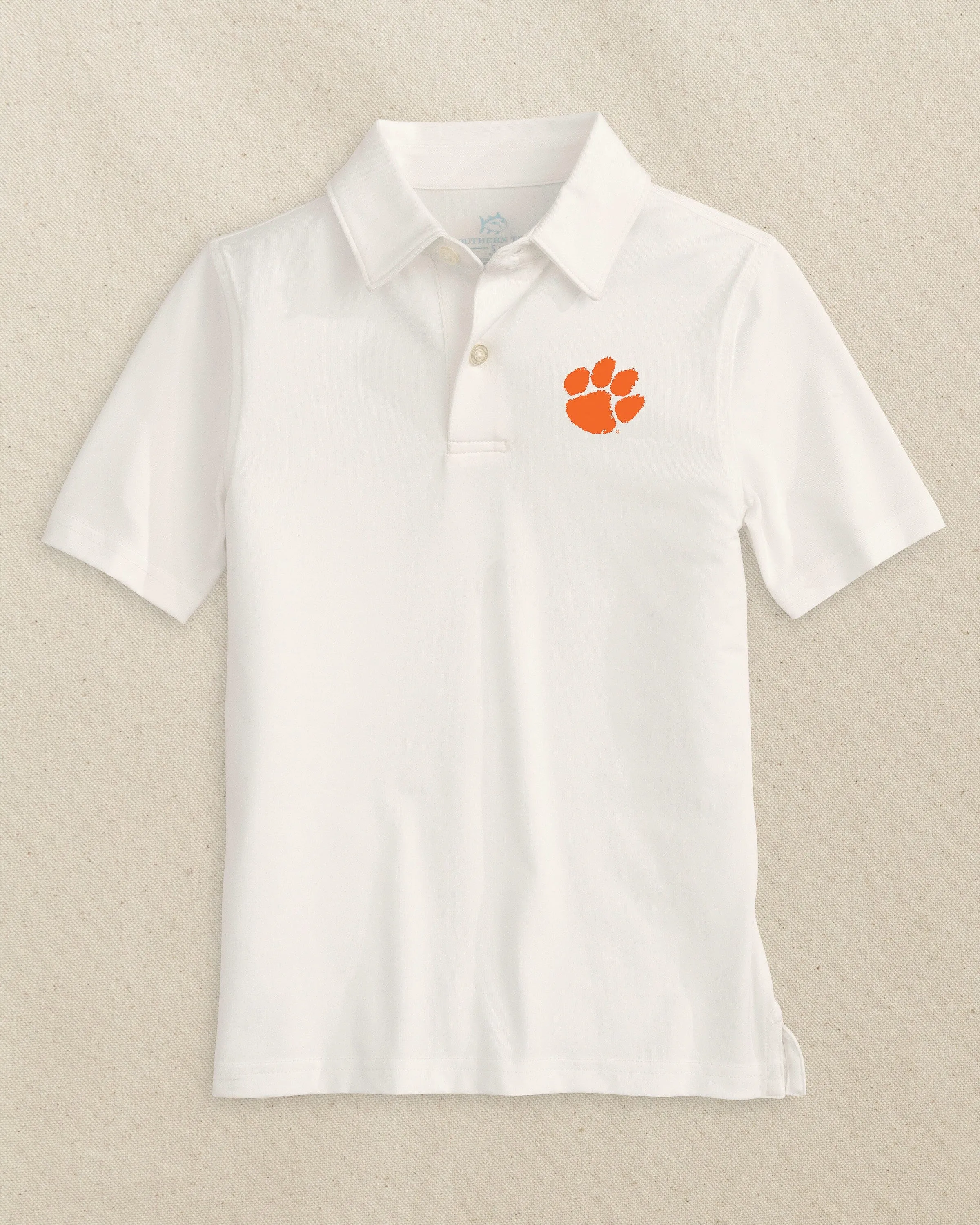 Clemson Tigers Boys Driver Performance Polo Shirt sold by Southern Tide product image thumbnail 2