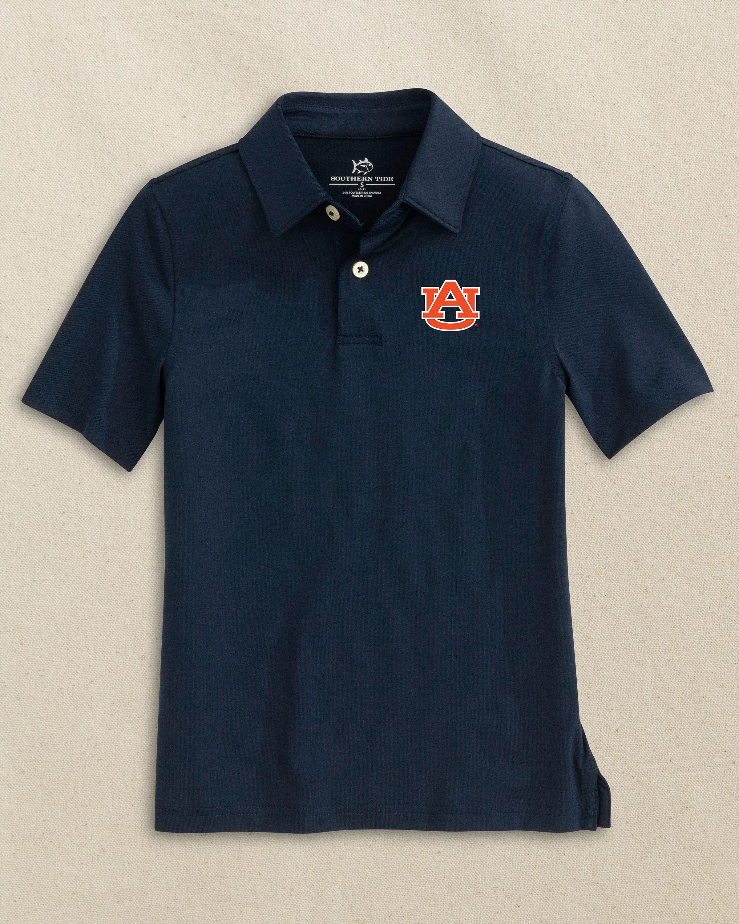 Auburn Tigers Boys Driver Performance Polo Shirt sold by Southern Tide product image thumbnail 2
