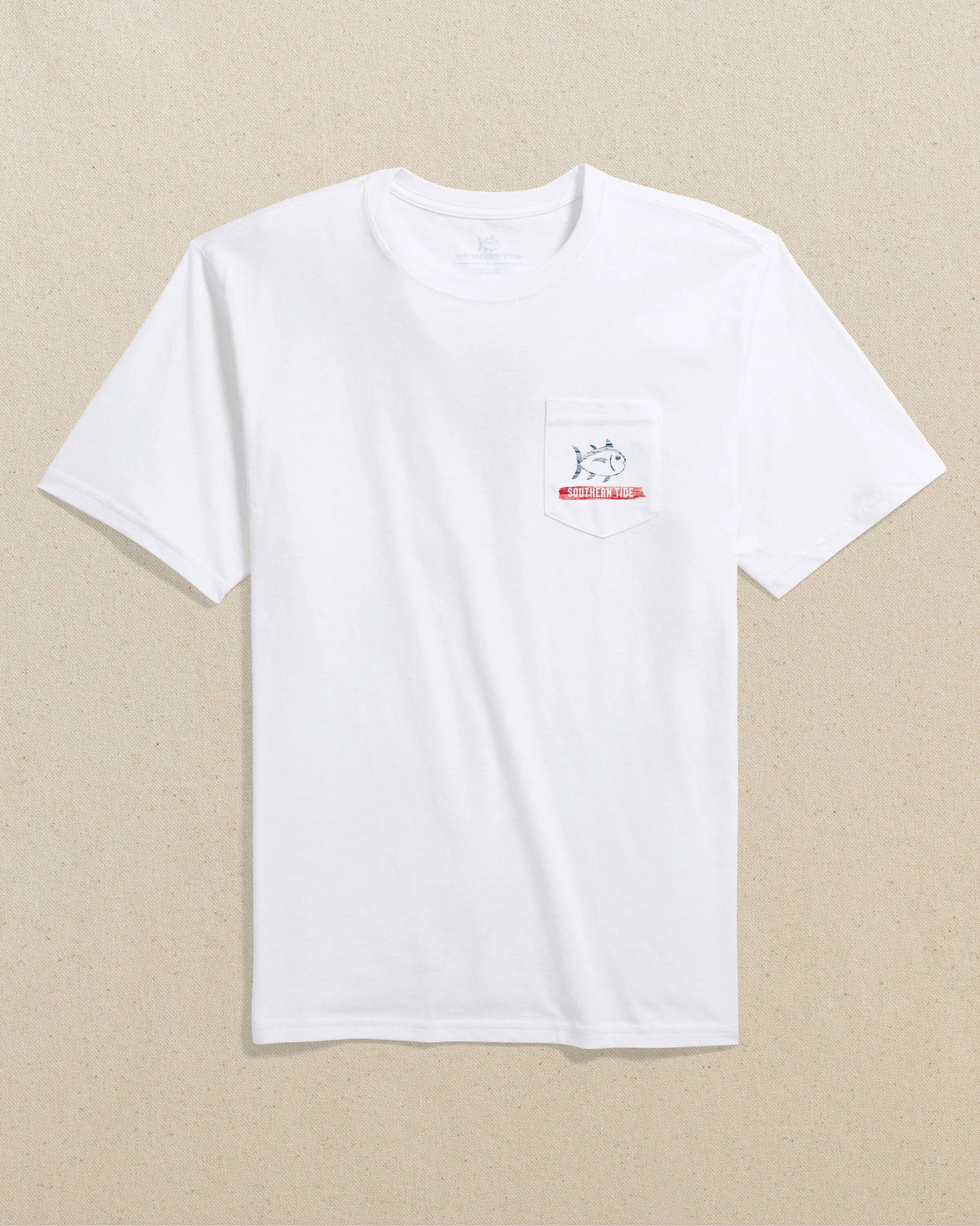 Americana Wooden Flag Short Sleeve T-Shirt sold by Southern Tide product image thumbnail 2