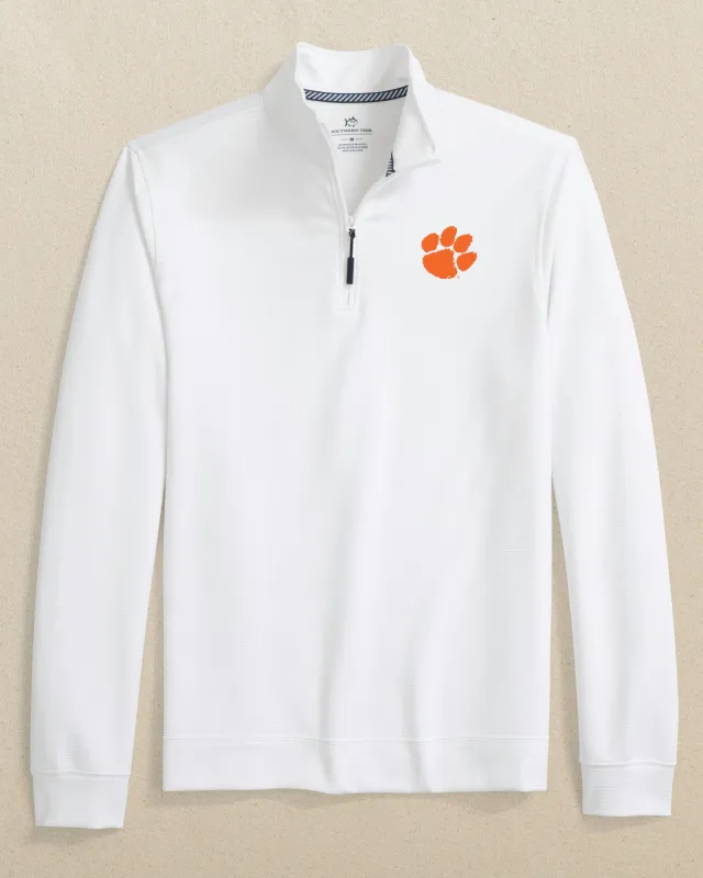 Clemson Tigers Schooner Quarter Zip sold by Southern Tide