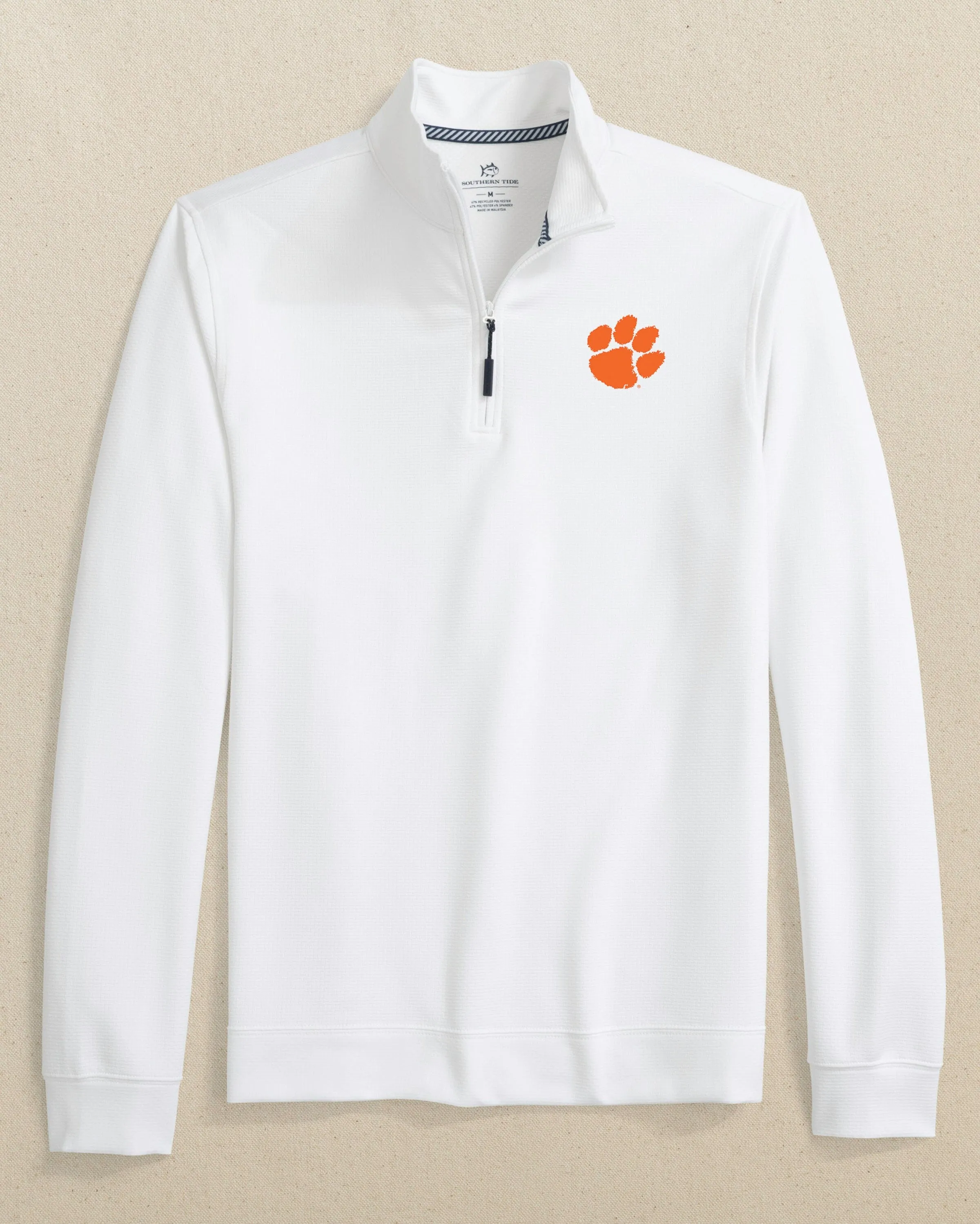 Clemson Tigers Schooner Quarter Zip sold by Southern Tide