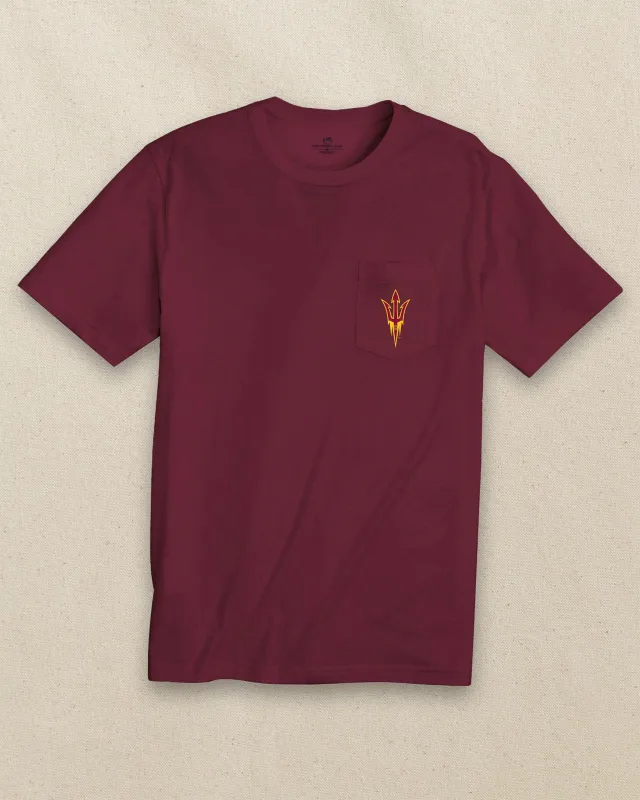 Arizona State Sun Devils Gameday Embroidered Short Sleeve T-Shirt sold by Southern Tide