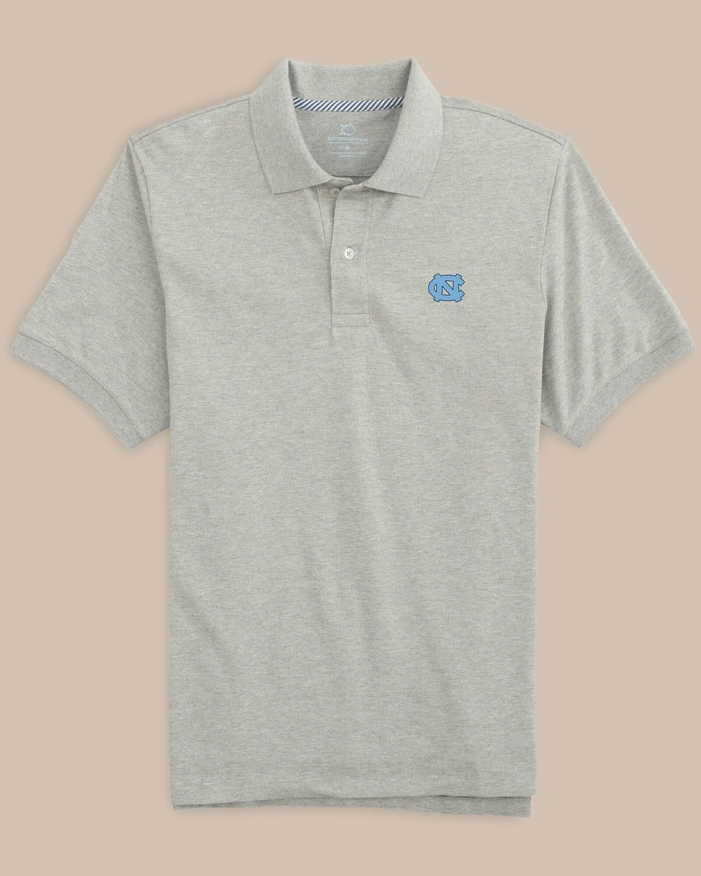 UNC Tar Heels Skipjack Polo Shirt - Heather Grey sold by Southern Tide