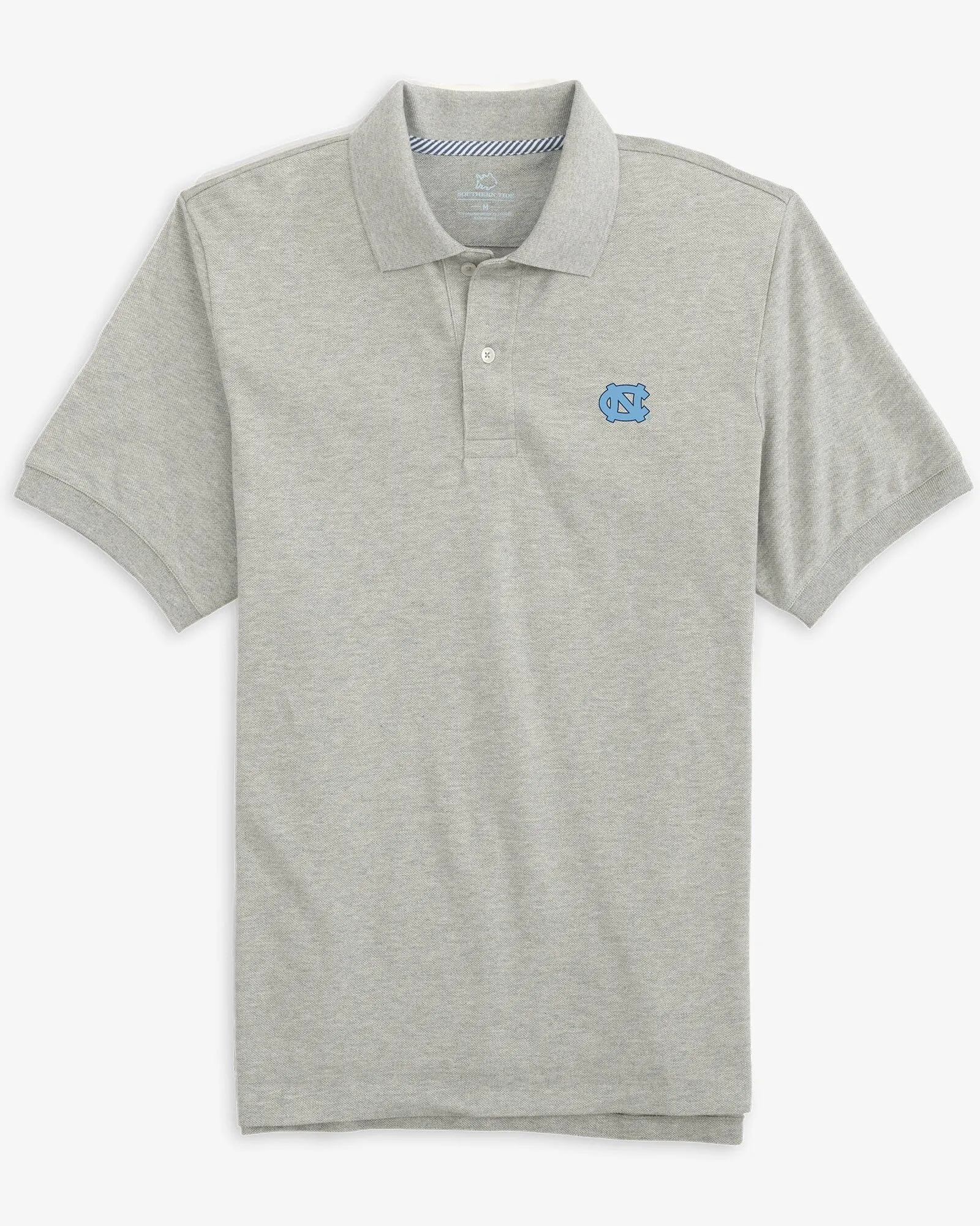 UNC Tar Heels Skipjack Polo Shirt - Heather Grey sold by Southern Tide product image thumbnail 3