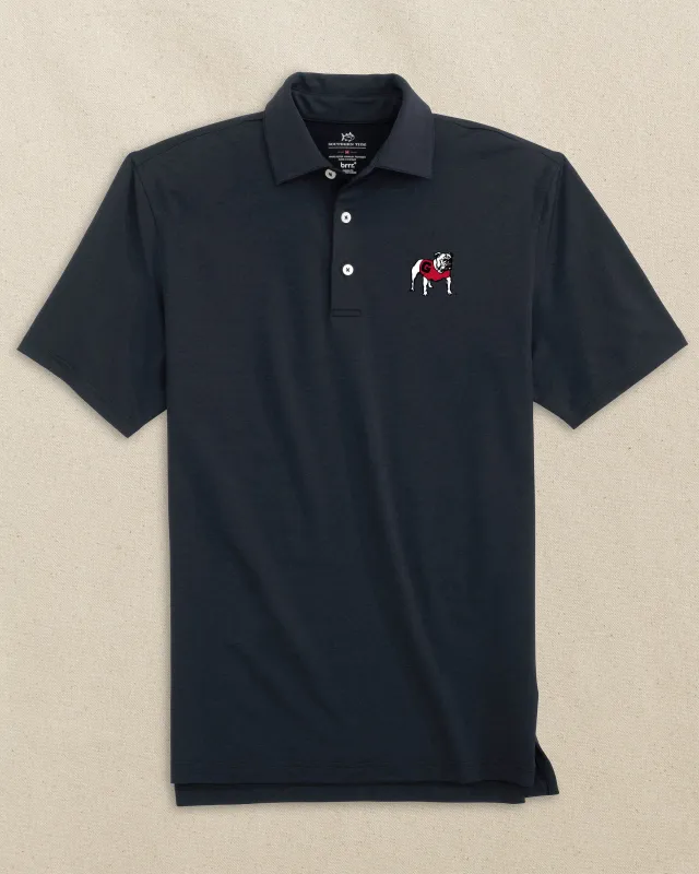 Georgia Bulldogs brrr°®-eeze Heather Performance Polo sold by Southern Tide